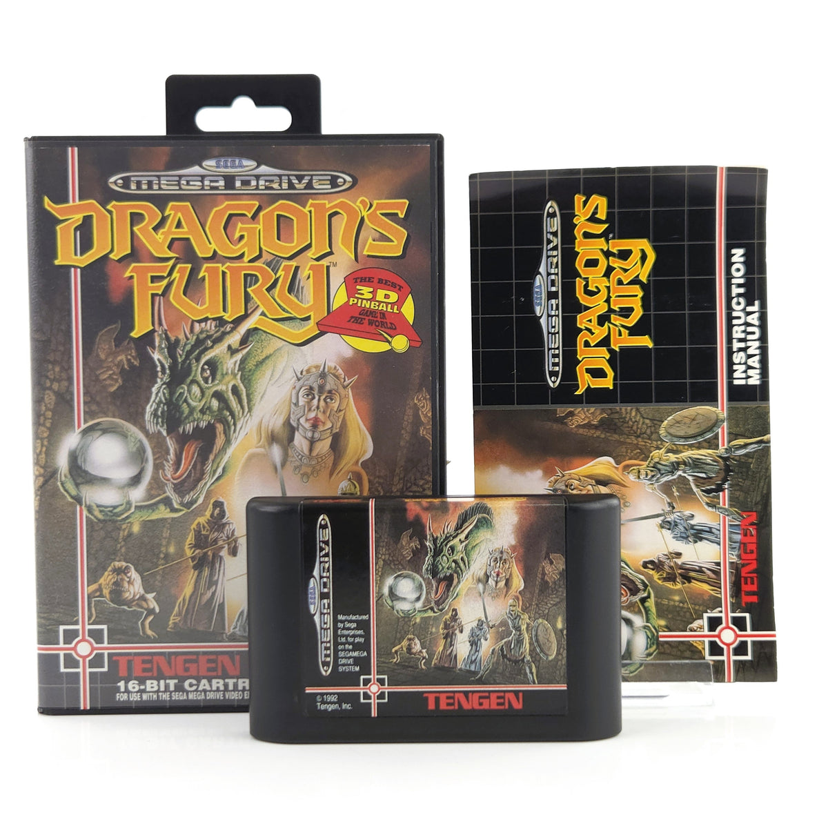 Sega Mega Drive Spiel Dragons Fury OVP PAL