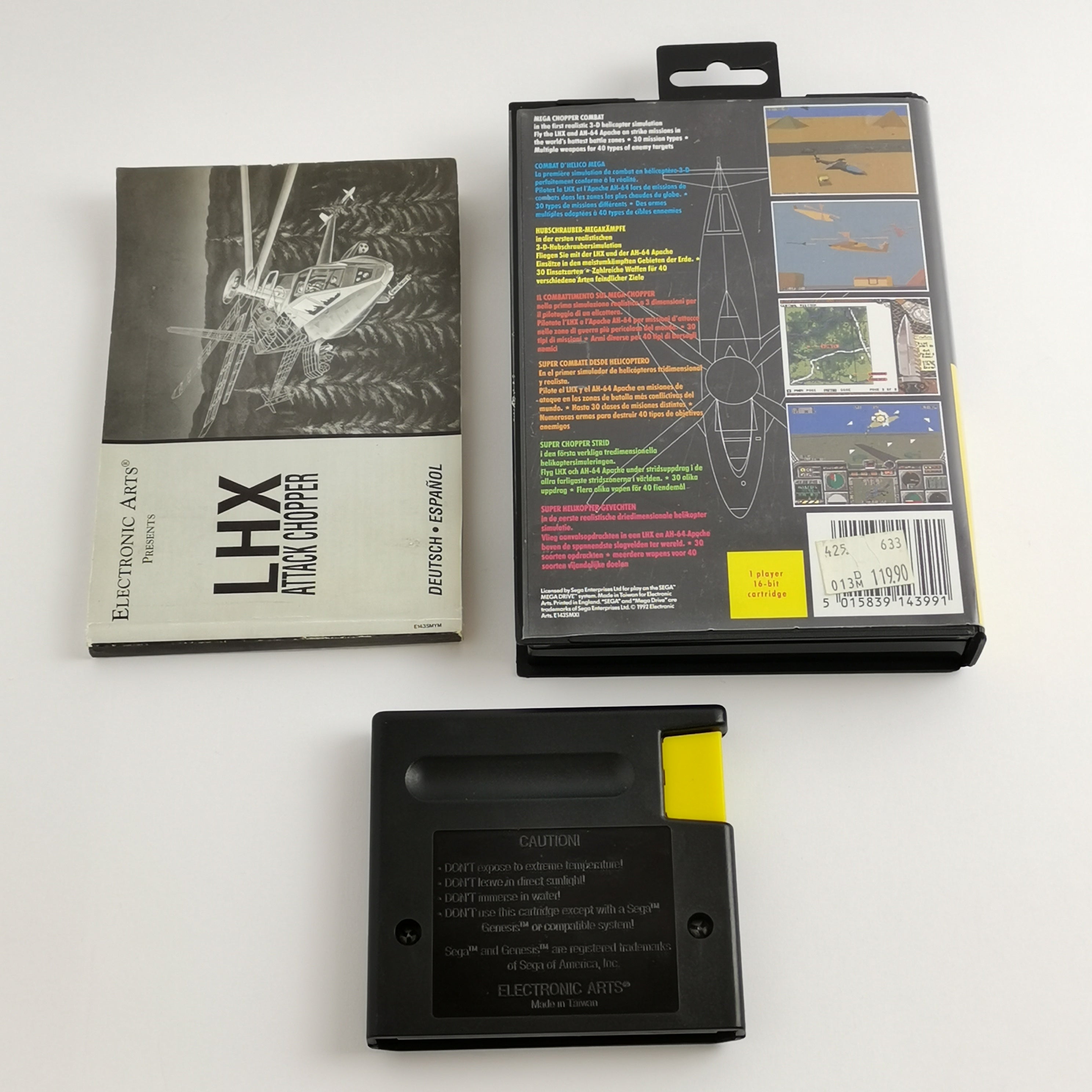 Sega Mega Drive Spiel – Air Force LHX Attack Chopper OVP