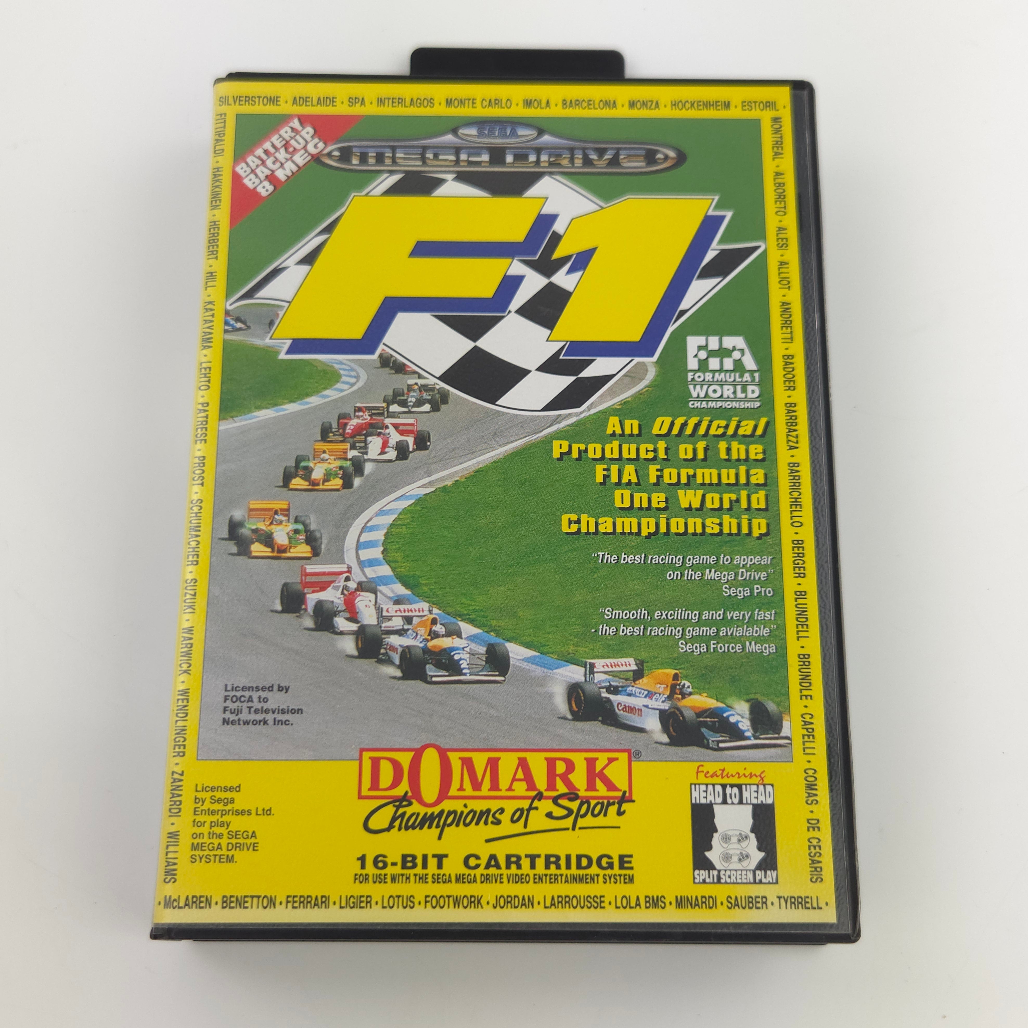 Sega Mega Drive Spiel – F1 FIA Formula One World Championship