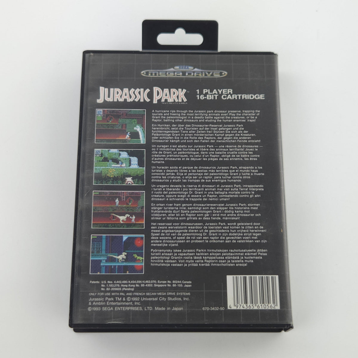 Sega Mega Drive Spiel Jurassic Park OVP PAL