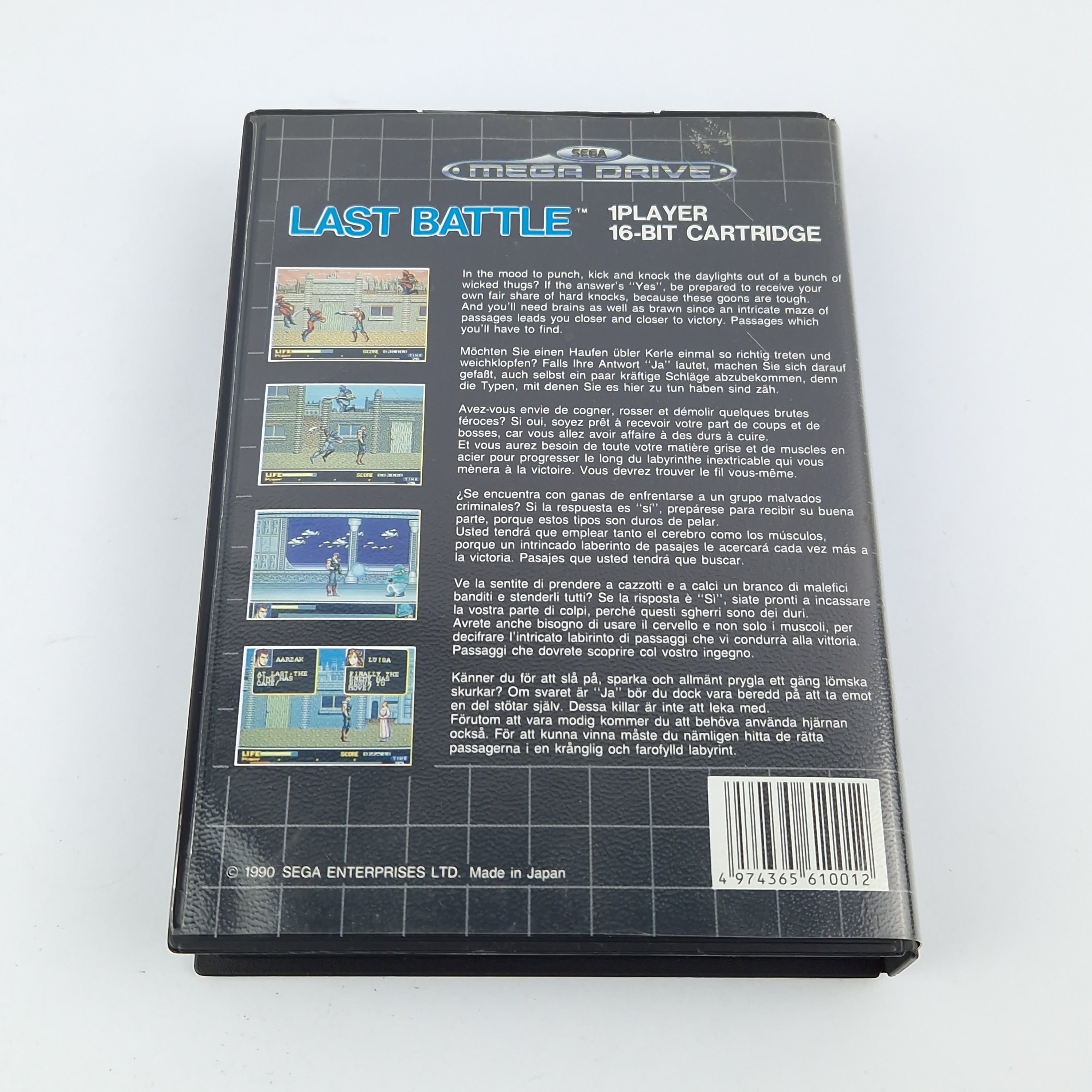 Sega Mega Drive Spiel – Last Battle OVP Anleitung PAL