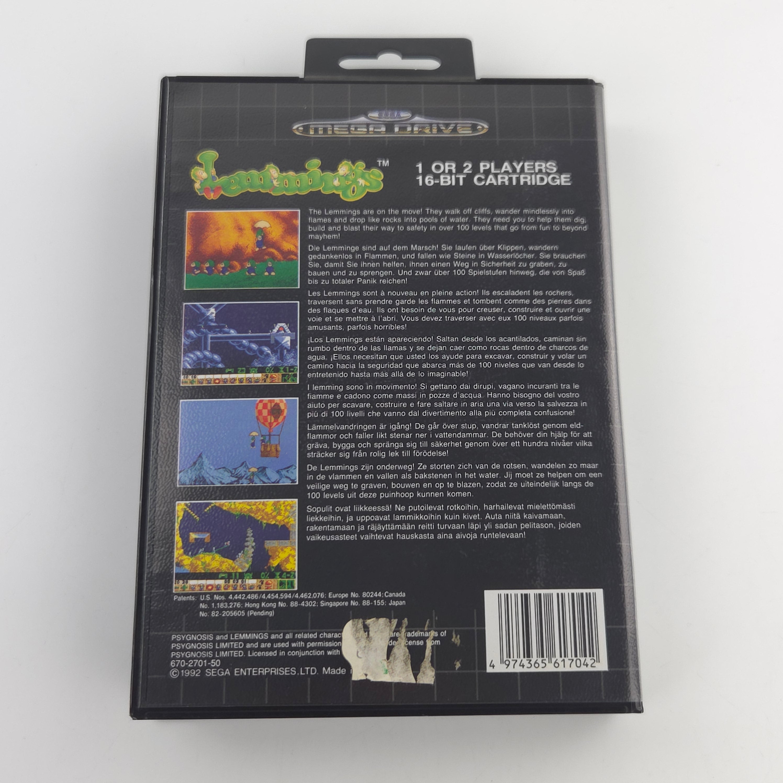 Sega Mega Drive Spiel Lemmings Psygnosis MD OVP PAL EUR