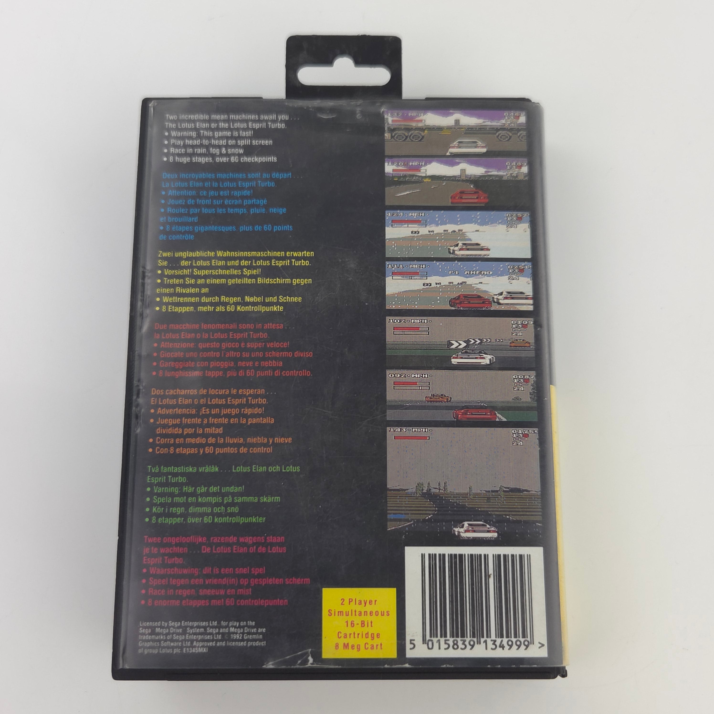 Sega Mega Drive Spiel Lotus Turbo Challenge OVP