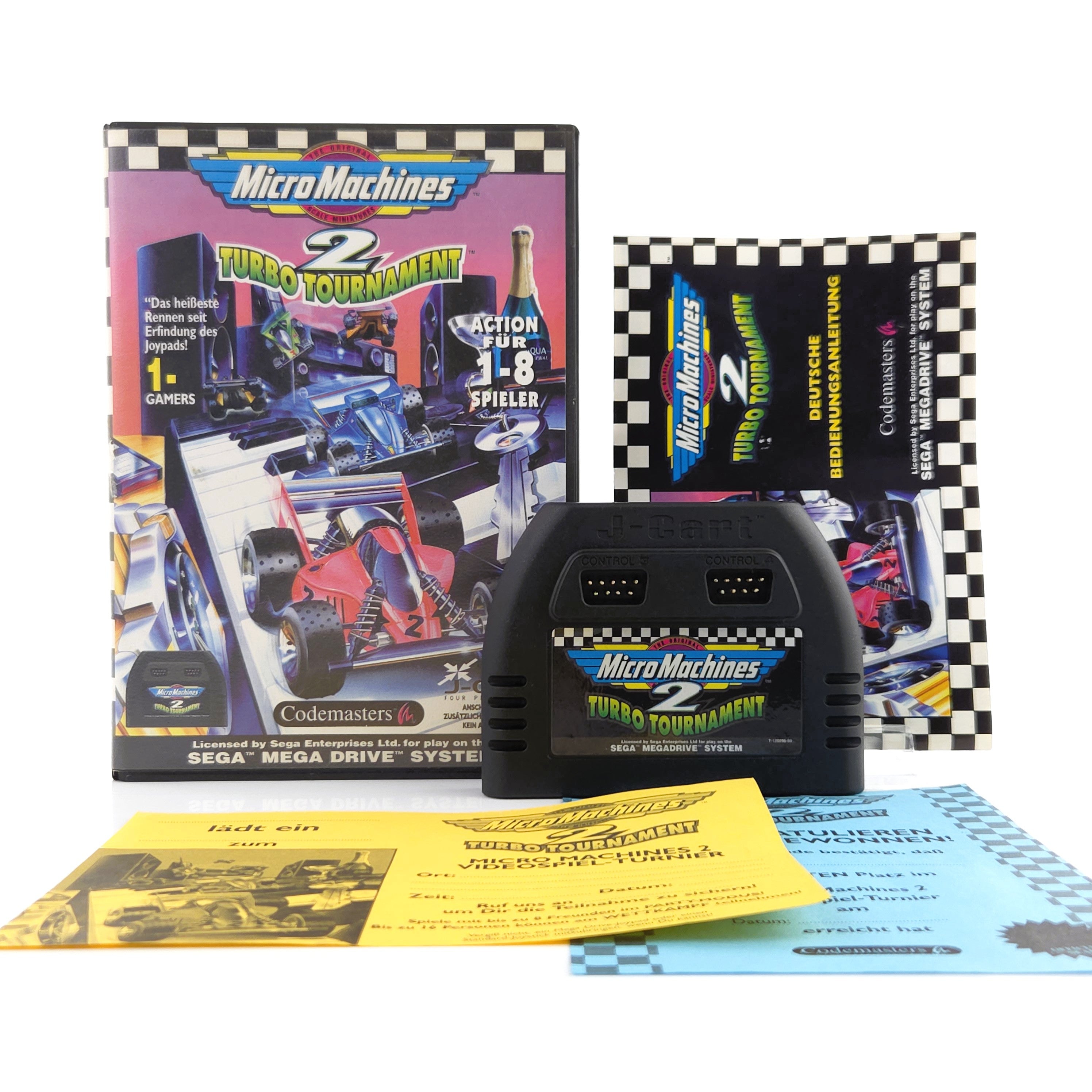 Mega Drive Spiel Micro Machines 2 Turbo Tournament OVP CIB