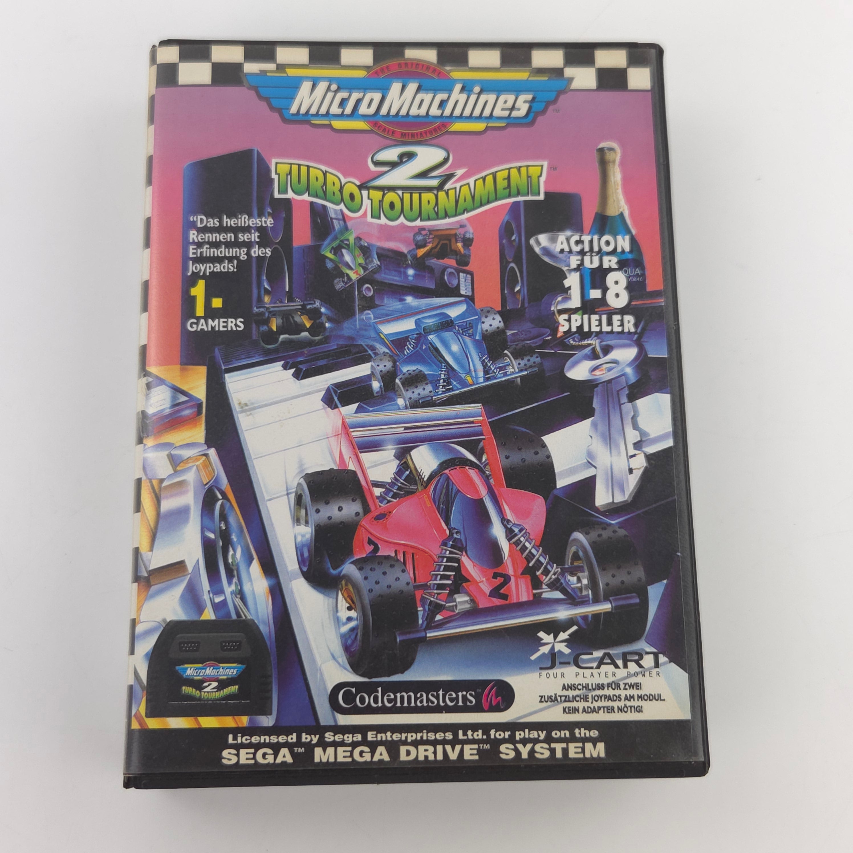 Mega Drive Spiel Micro Machines 2 Turbo Tournament OVP CIB
