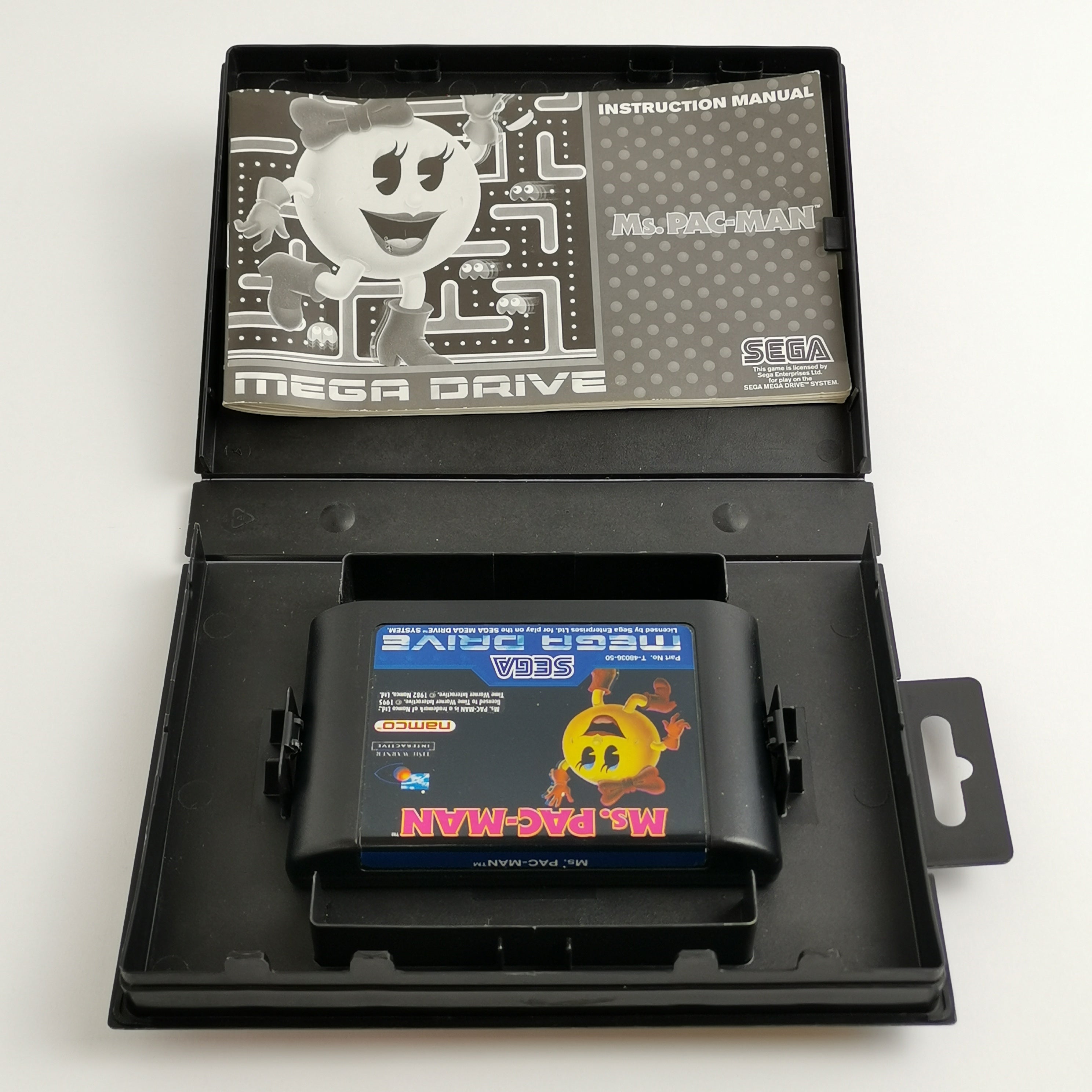 Sega Mega Drive Spiel – MS. Pac-Man OVP Anleitung PAL