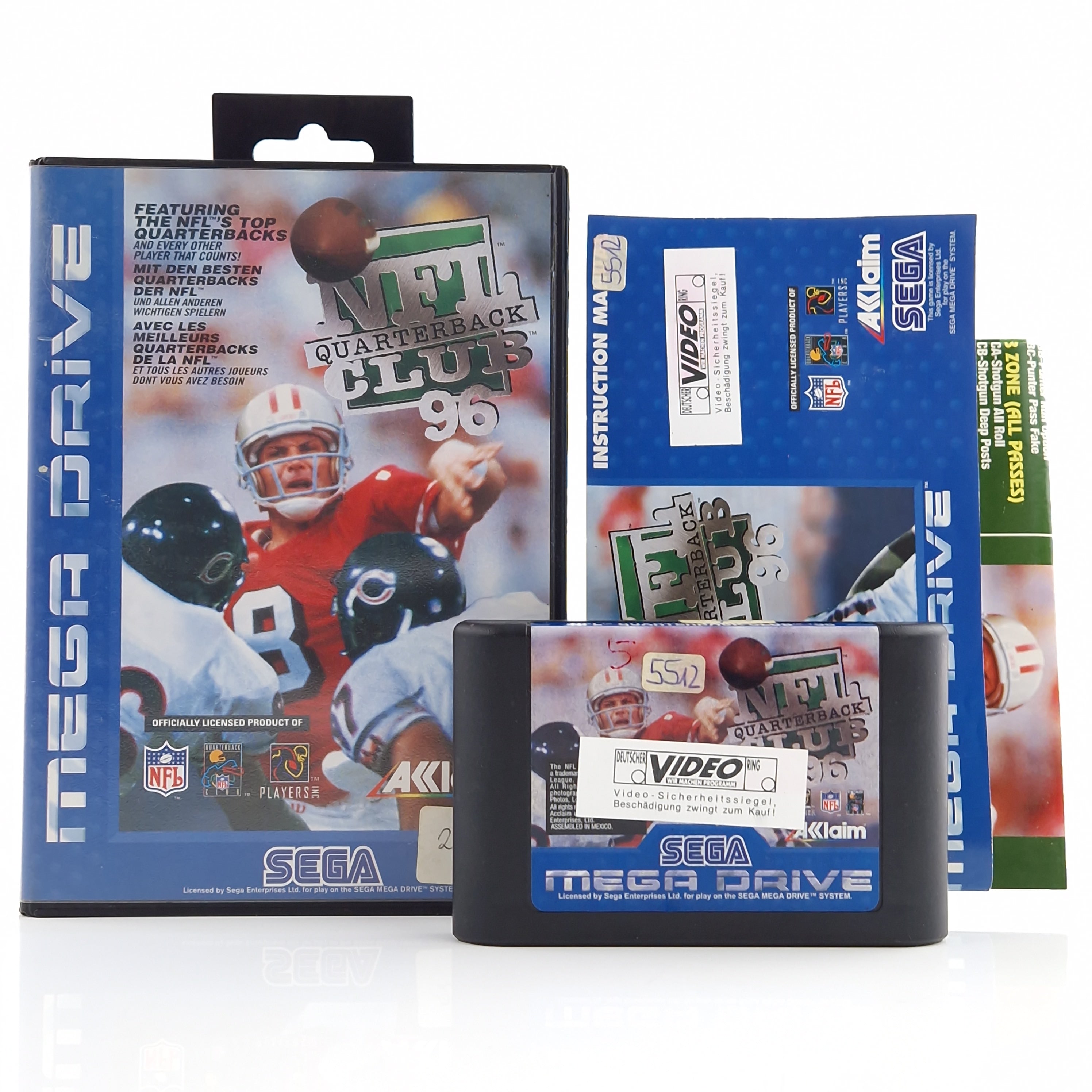 Sega Mega Drive Spiel – NFL Quarterback Club 96 MD OVP PAL