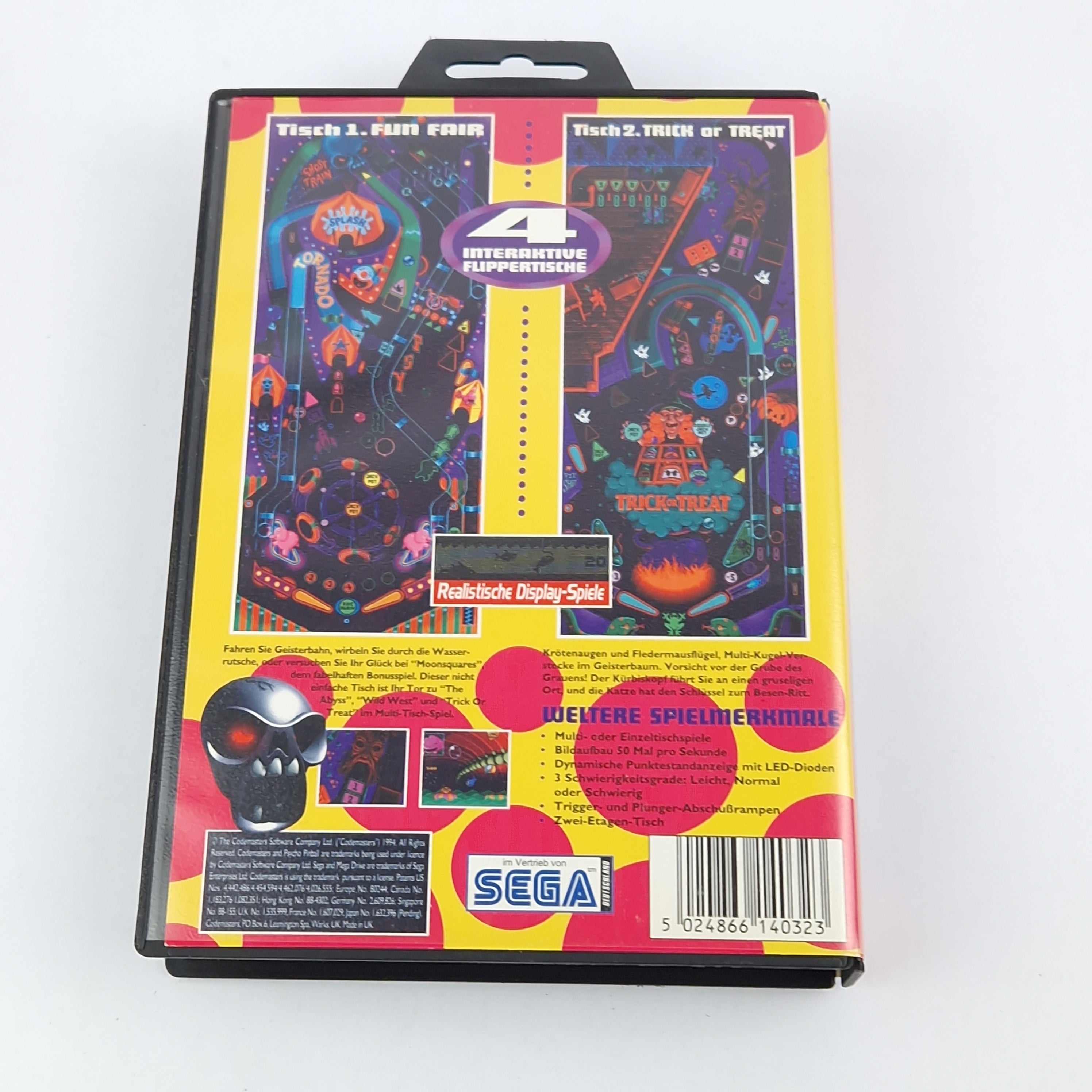 Sega Mega Drive Spiel – Psycho Pinball OVP PAL