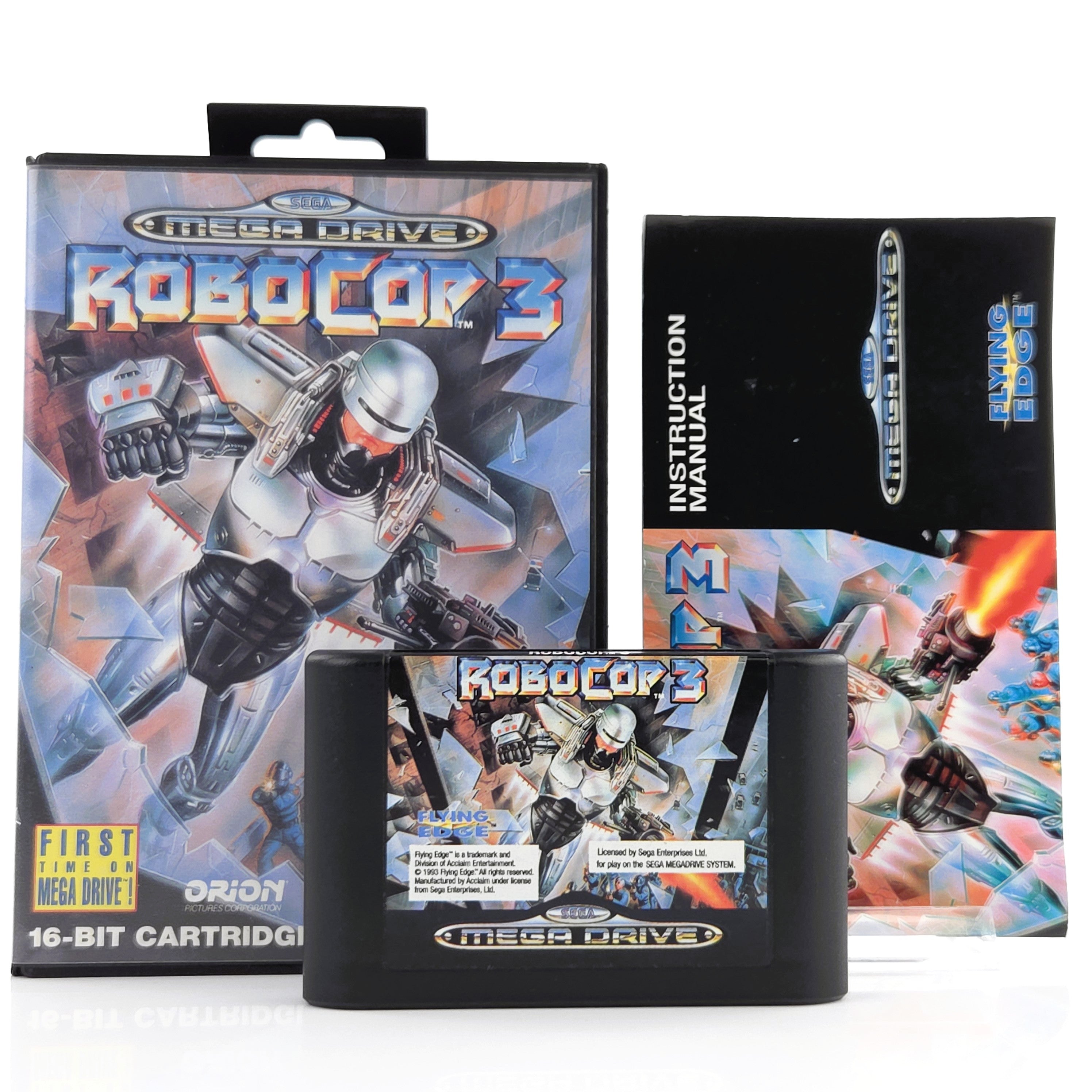 Sega Mega Drive Spiel Robocop 3 MD OVP CIB PAL EUR