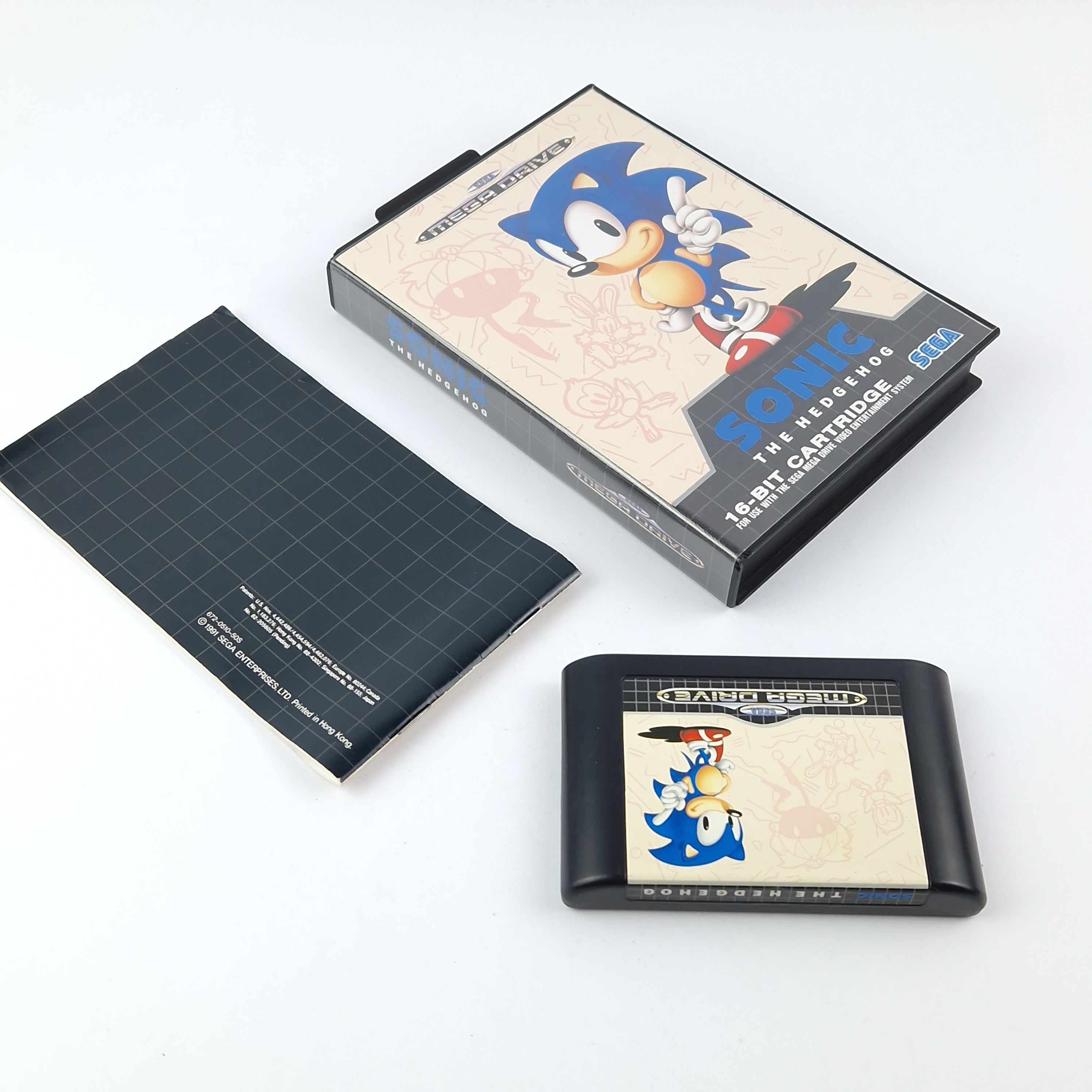 Sega Mega Drive Spiel – Sonic The Hedgehog (OVP Anleitung)