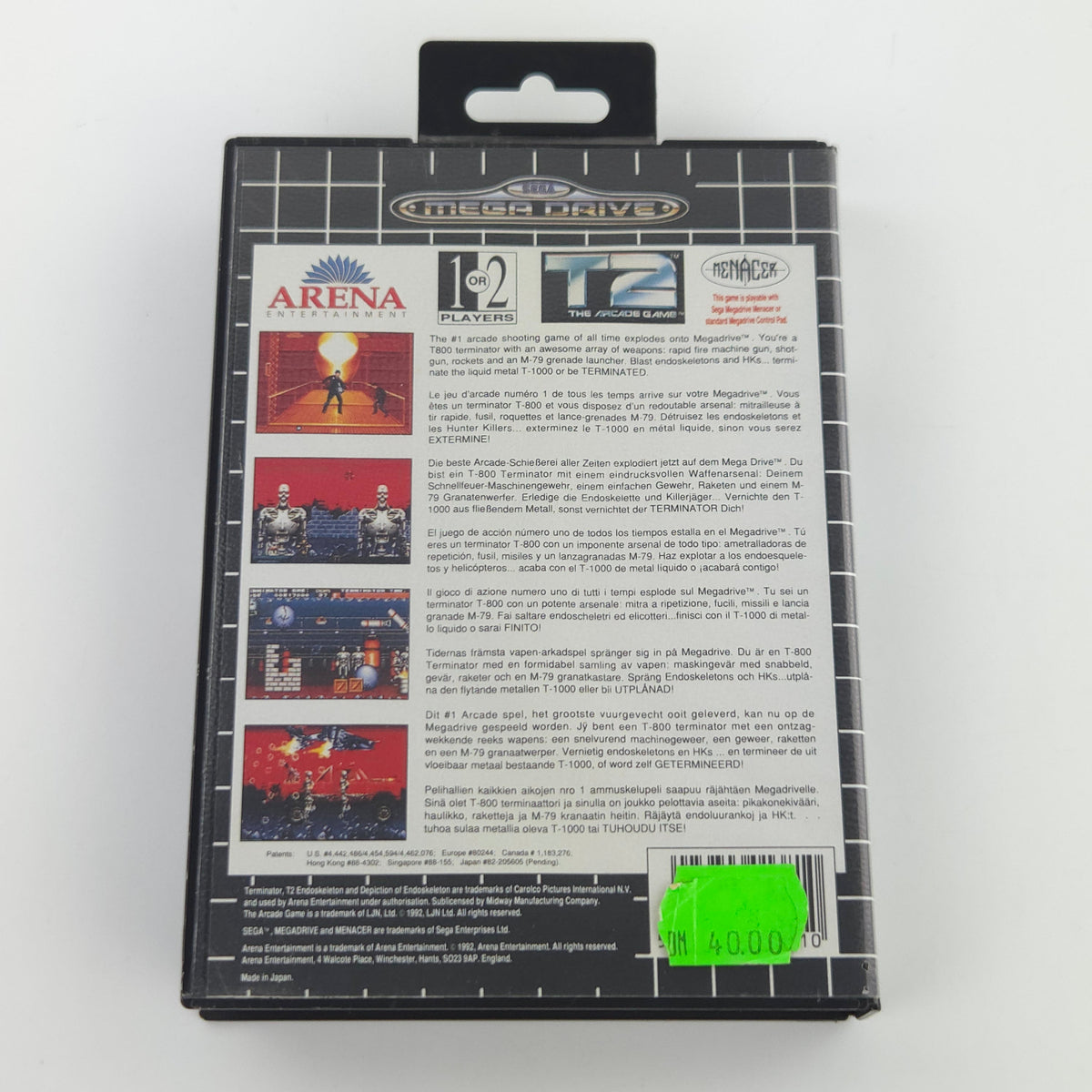 Sega Mega Drive Spiel T2 Terminator OVP PAL