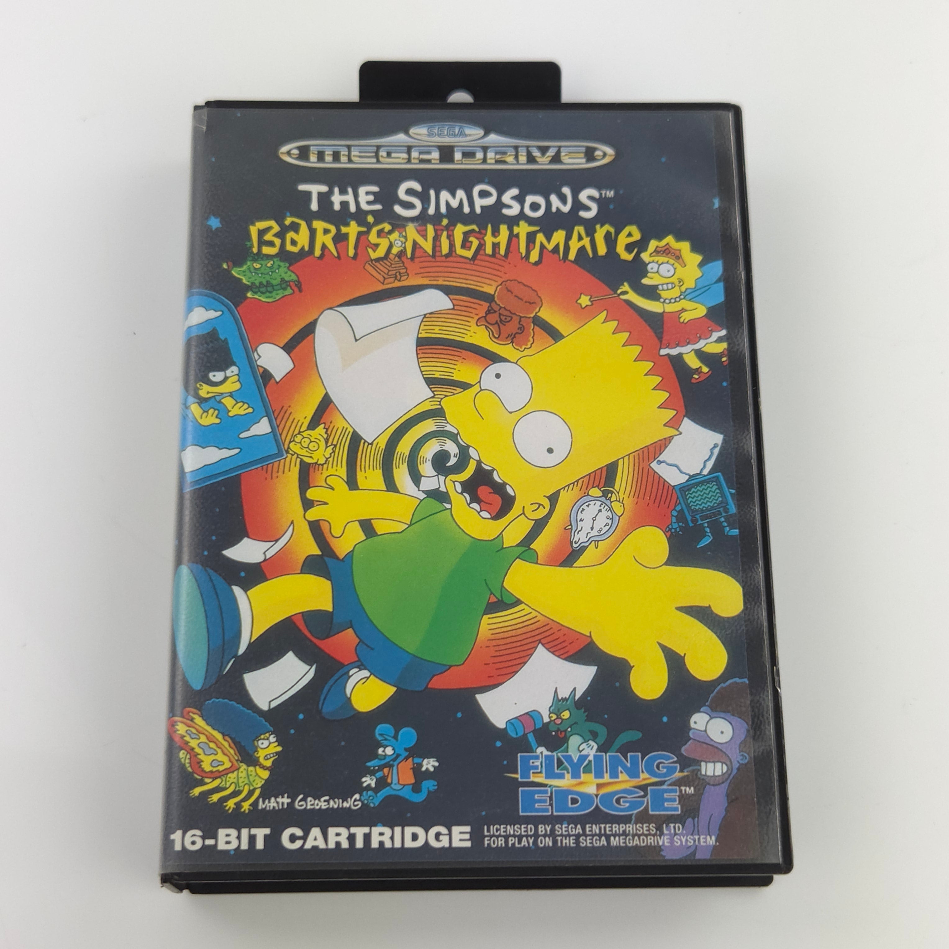 Sega Mega Drive Spiel – The Simpsons Barts Nightmare OVP