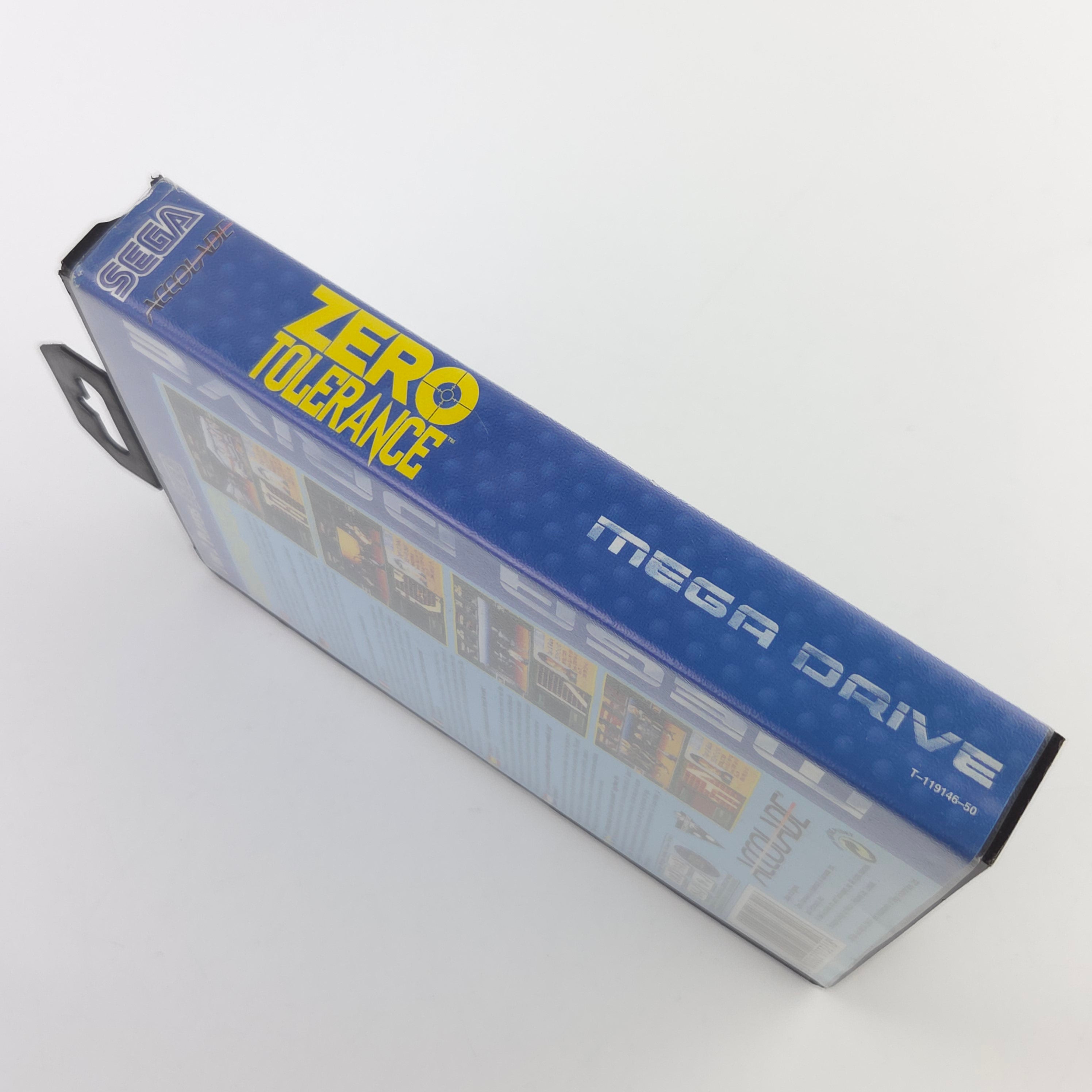 Mega Drive Spiel Zero Tolerance MD OVP CIB PAL Accolade