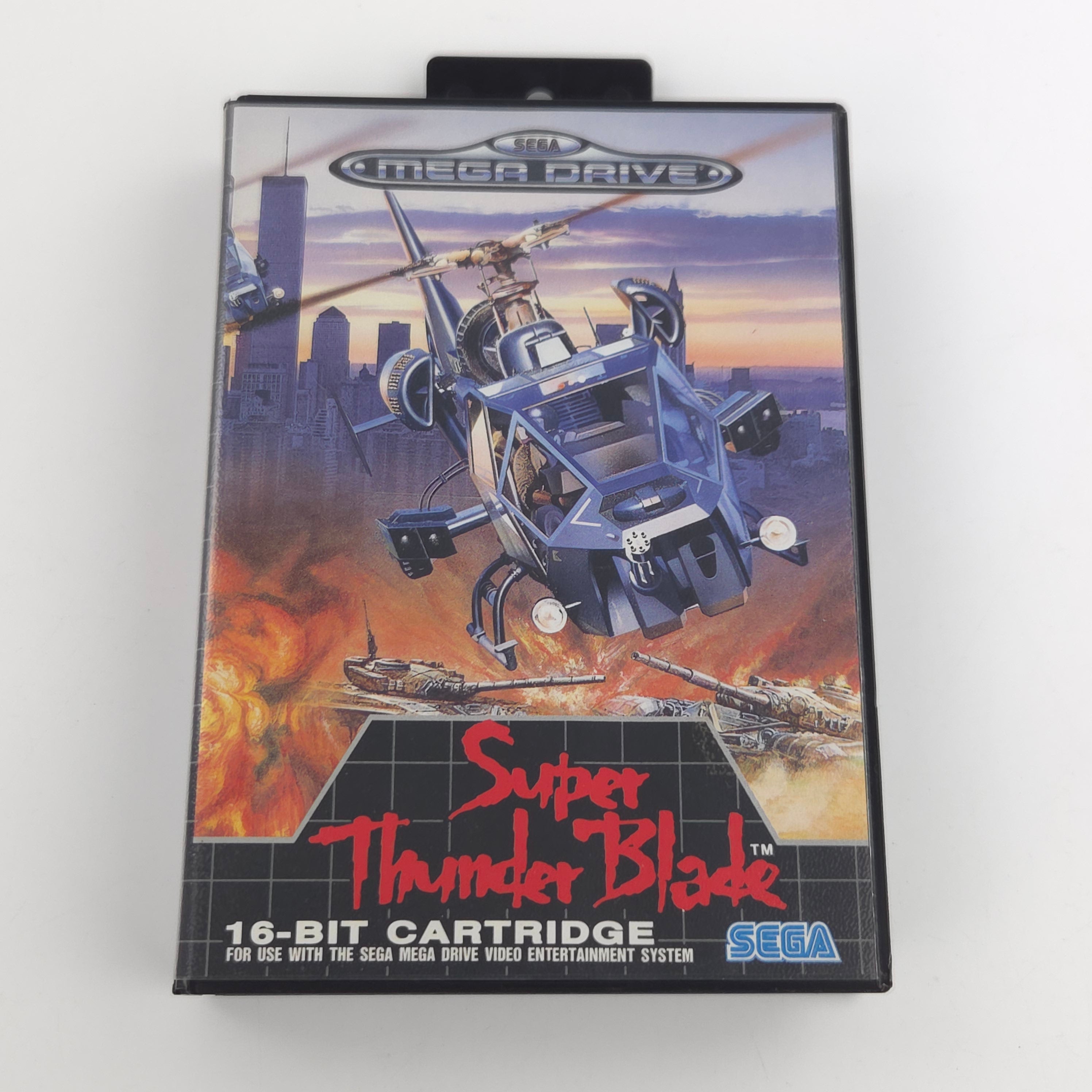 Sega Mega Drive Spiel Super Thunder Blade Modul OVP PAL
