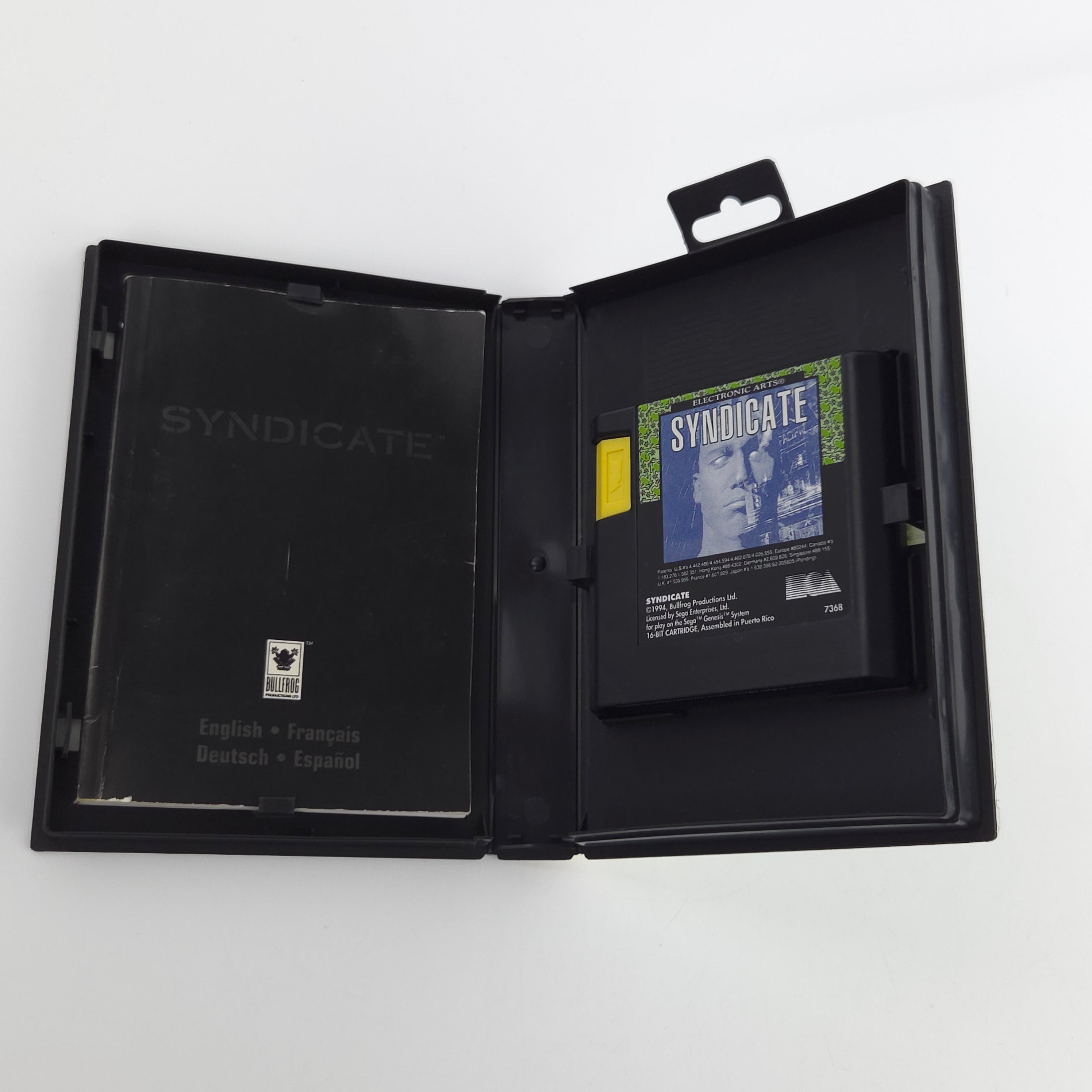 Sega Mega Drive: Syndicate - Modul Anleitung OVP (PAL EUR)