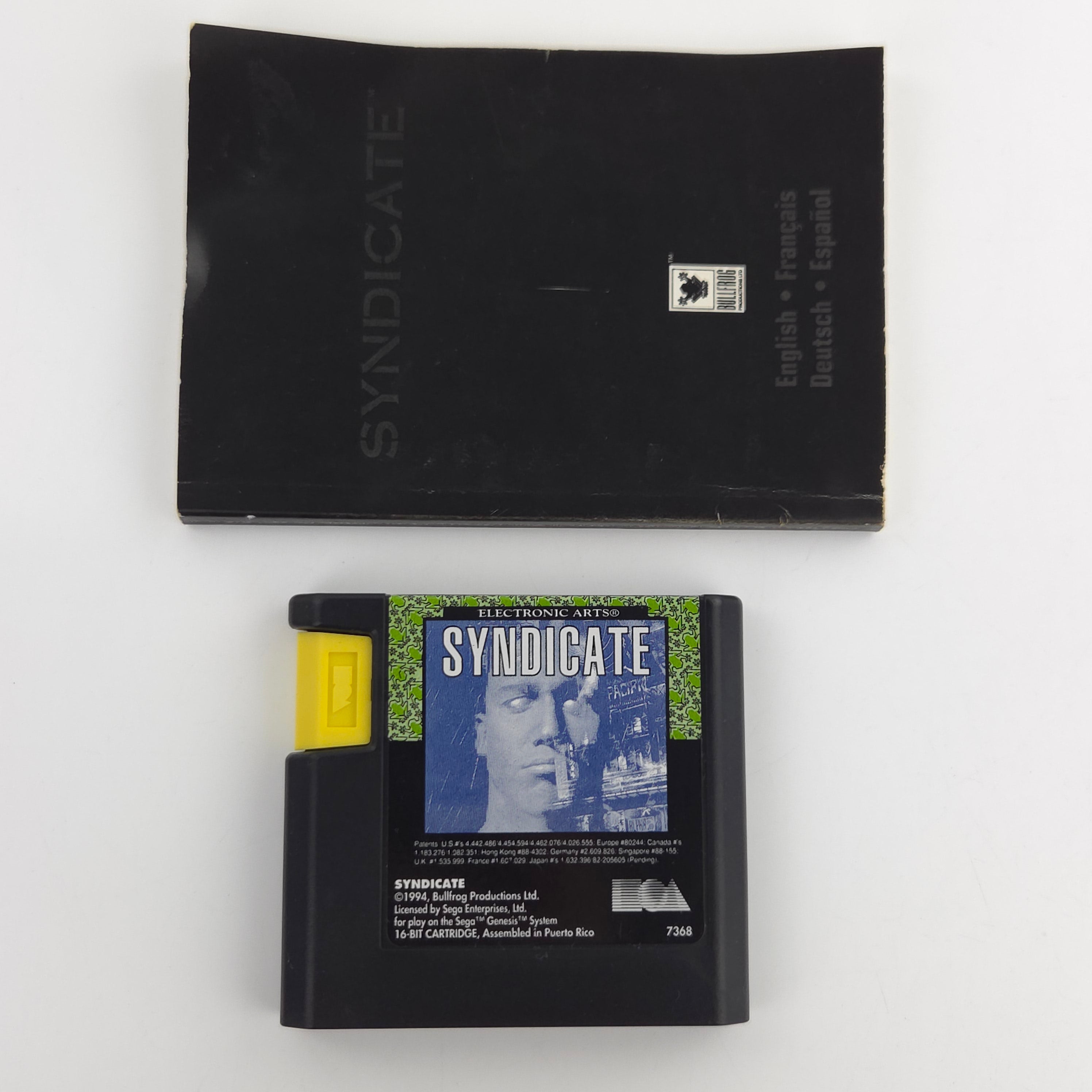 Sega Mega Drive: Syndicate - Modul Anleitung OVP (PAL EUR)