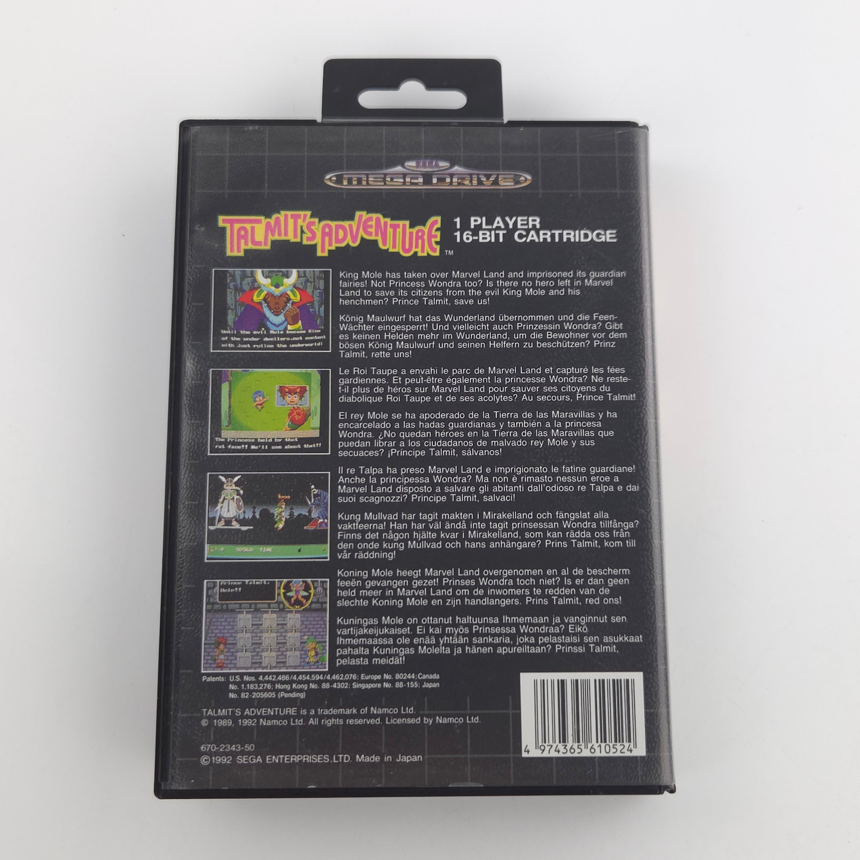 Sega Mega Drive Spiel Talmit Adventure MD OVP PAL