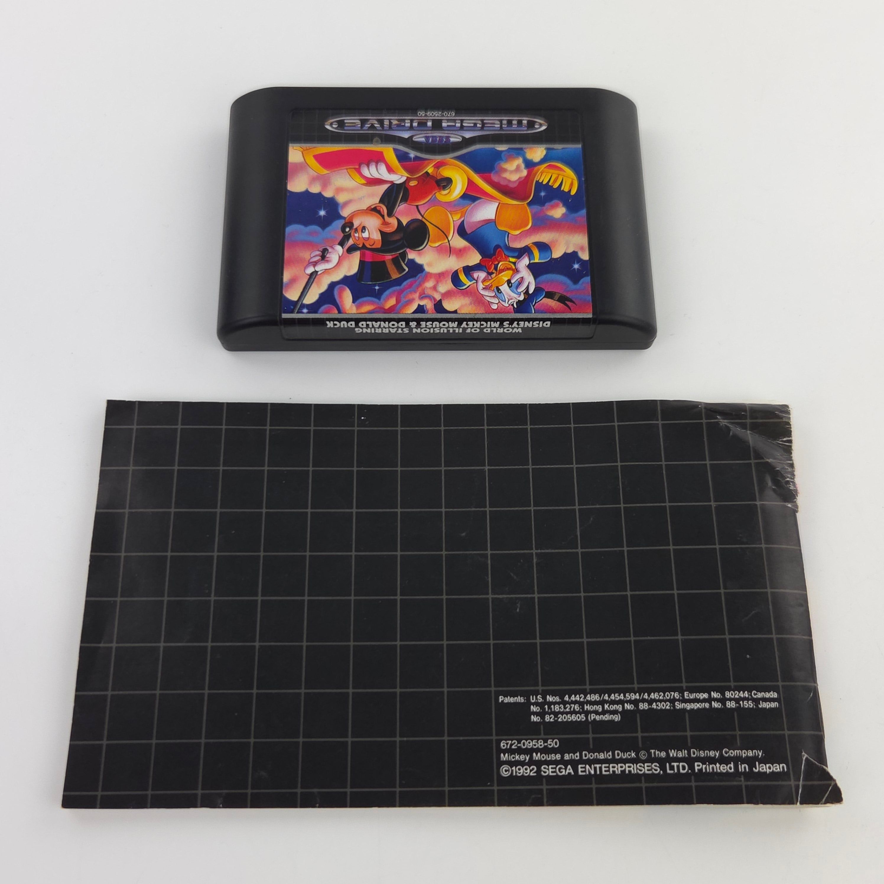 Sega Mega Drive Spiel World of illusion MD OVP PAL EUR
