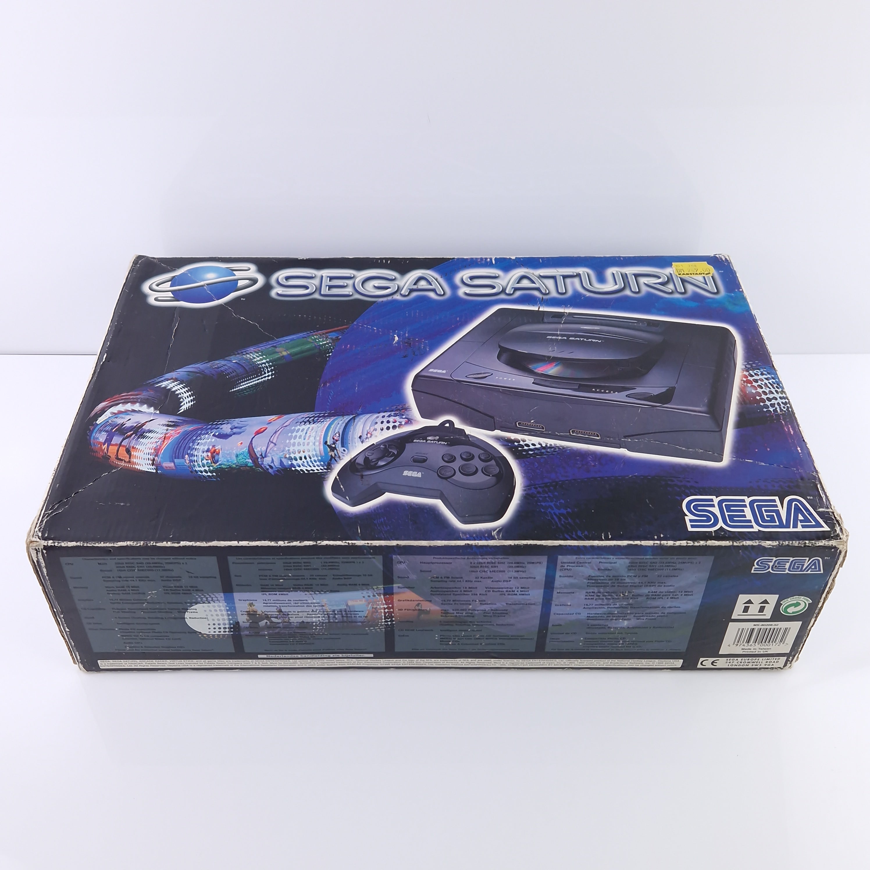 Sega Saturn Konsole Schwarz OVP PAL