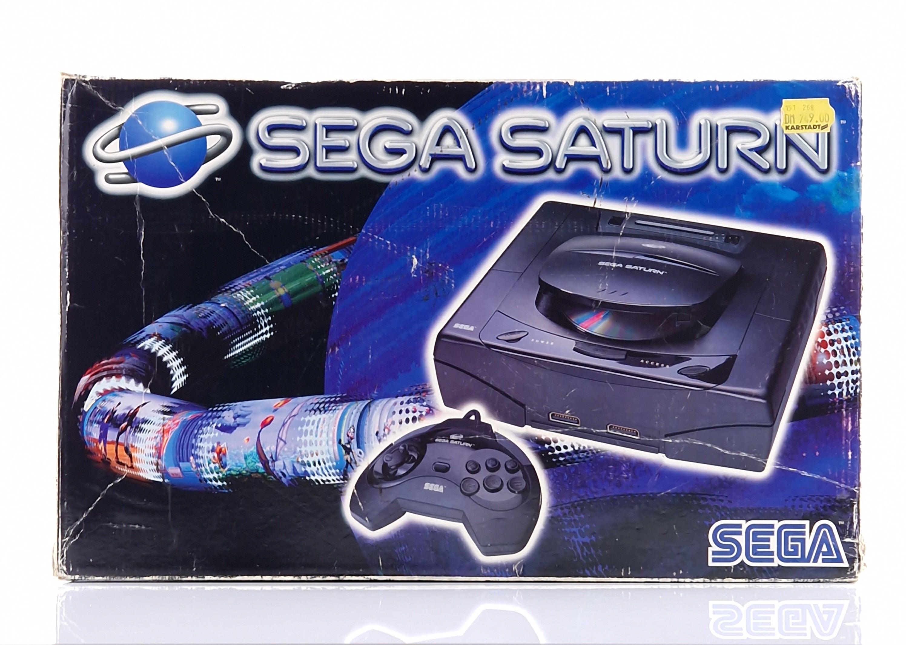 Sega Saturn Konsole Schwarz OVP PAL