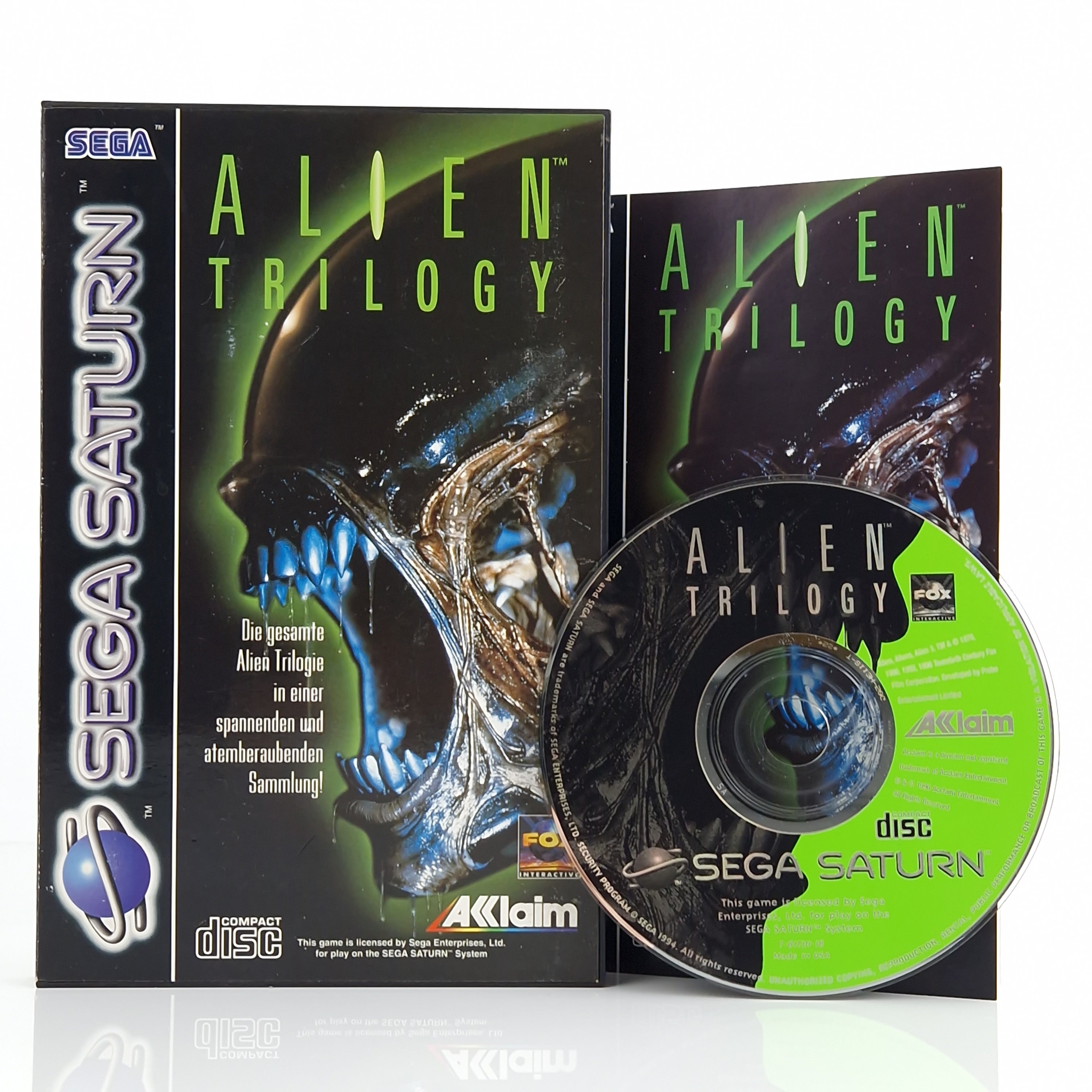 Sega Saturn Spiel – Alien Trilogy OVP PAL Acclaim