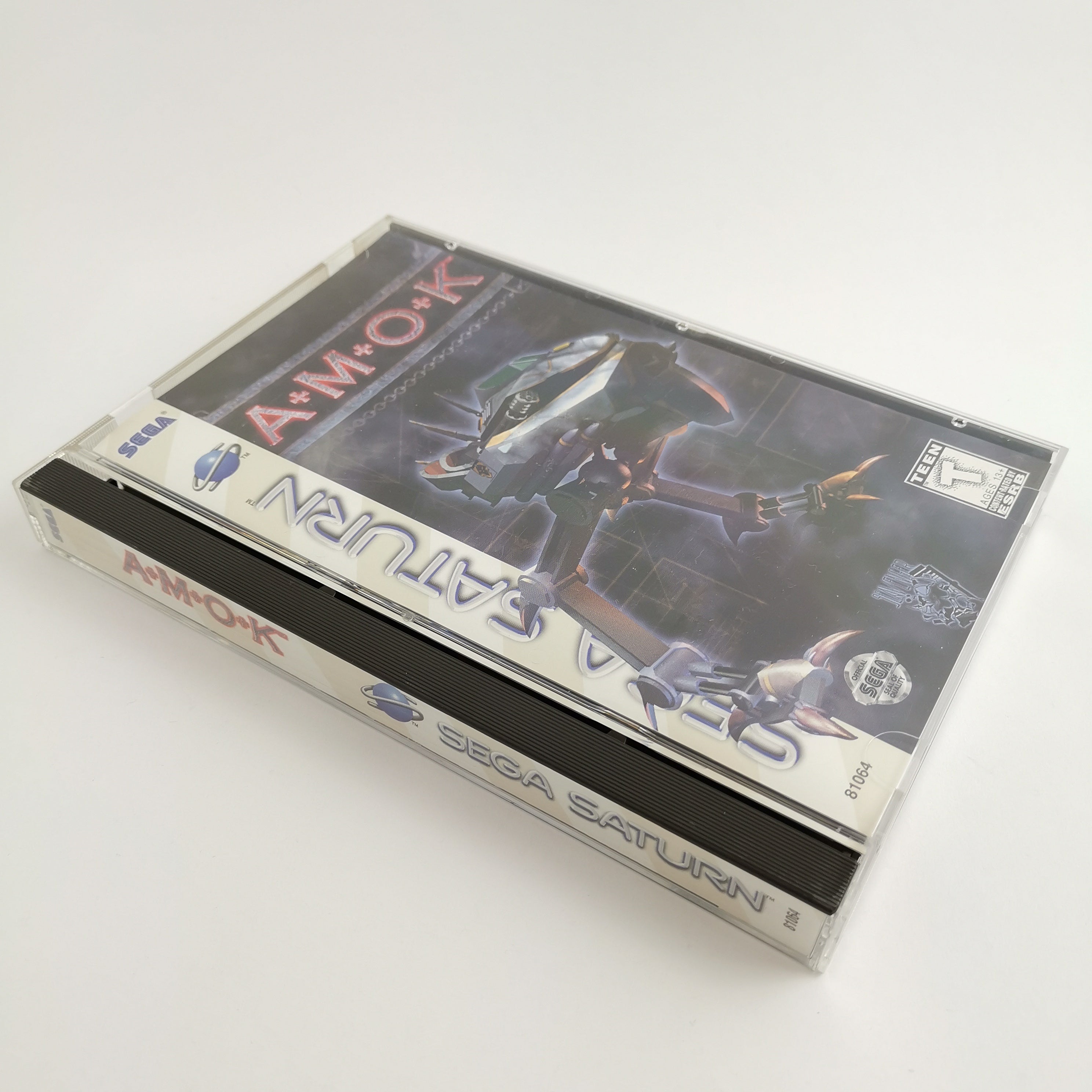 Sega Saturn Spiel – Amok OVP Anleitung NTSC-U/C USA