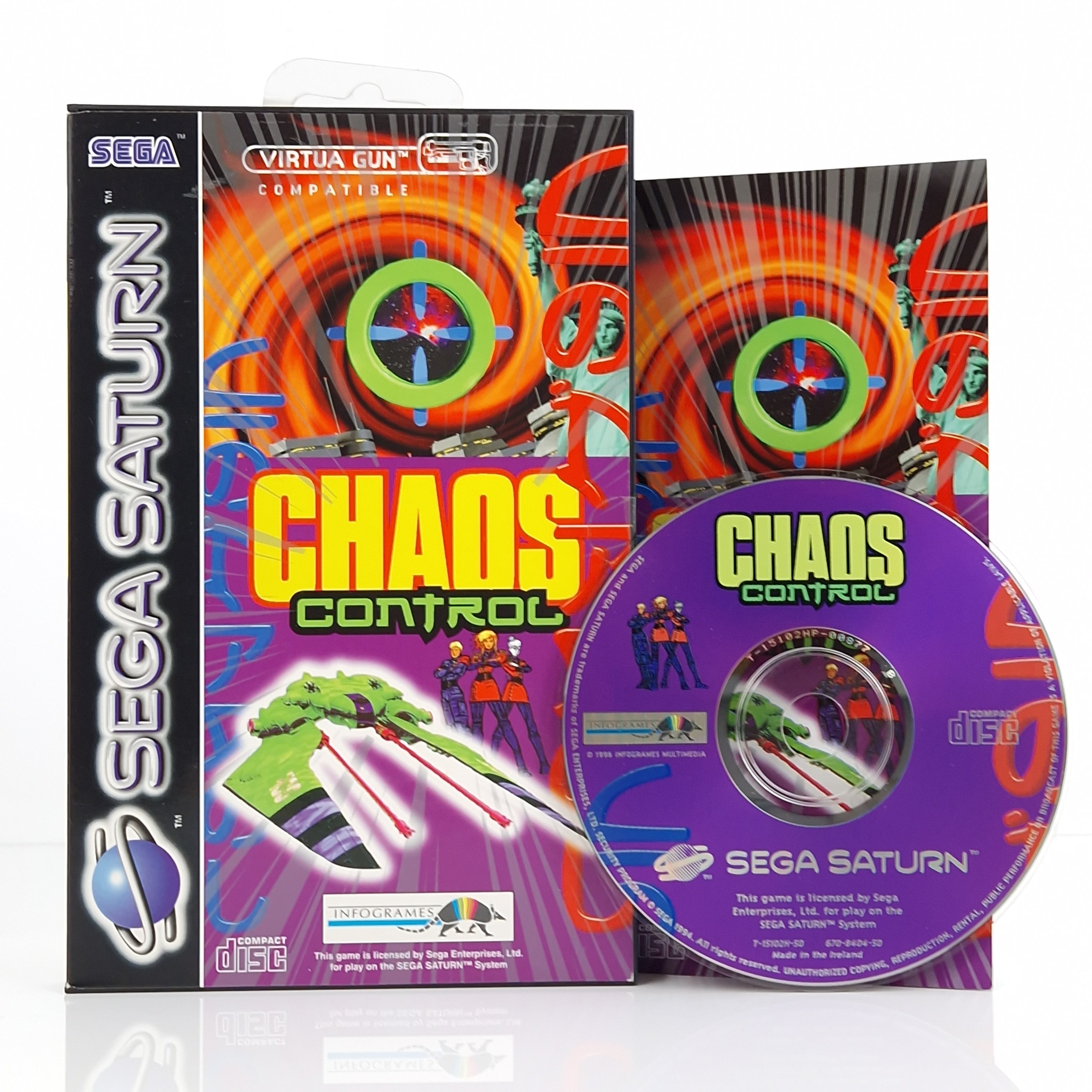 Sega Saturn Spiel – Chaos Control (PAL OVP Anleitung)