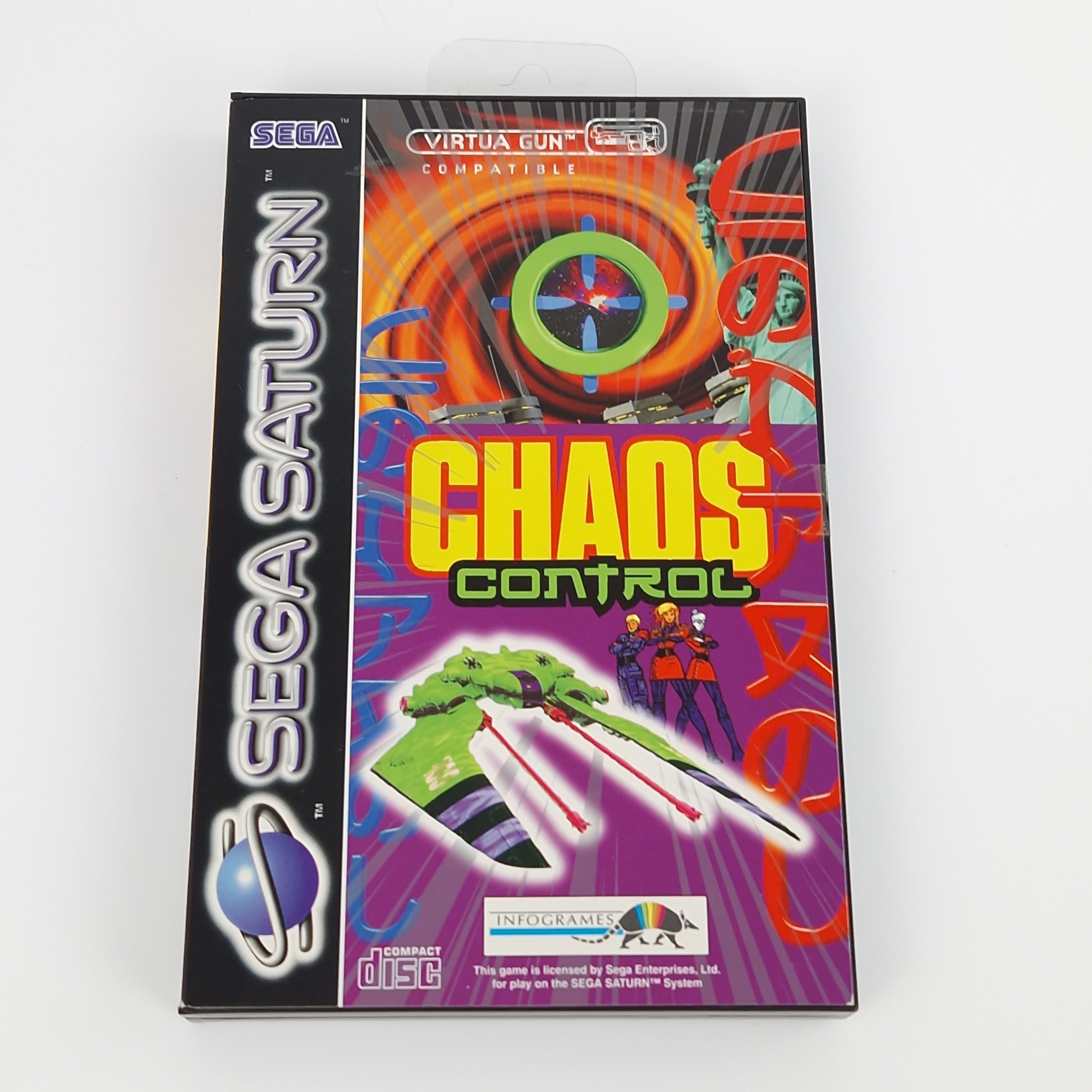 Sega Saturn Spiel – Chaos Control (PAL OVP Anleitung)
