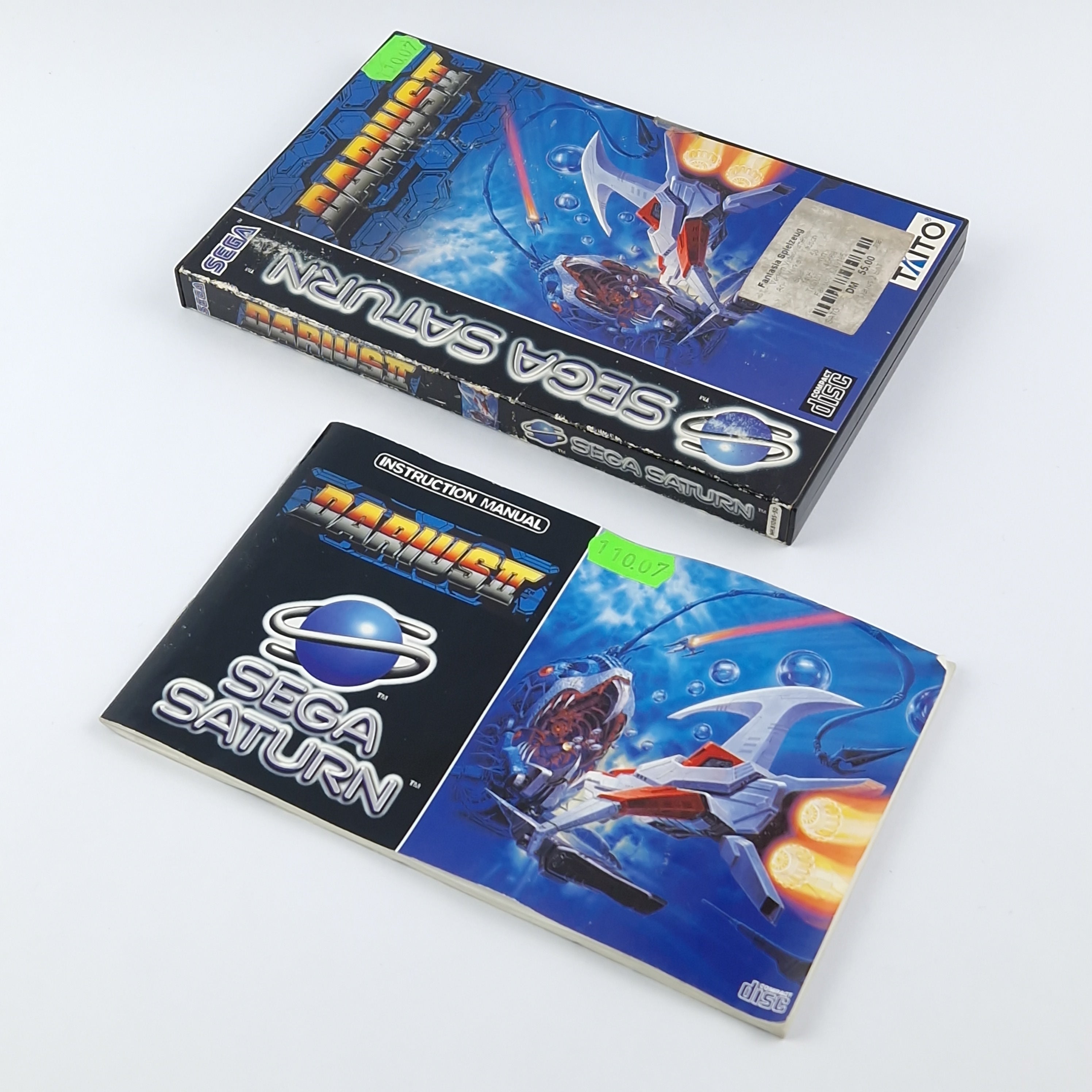 Sega Saturn Spiel – Darius II 2 OVP PAL Anleitung CD