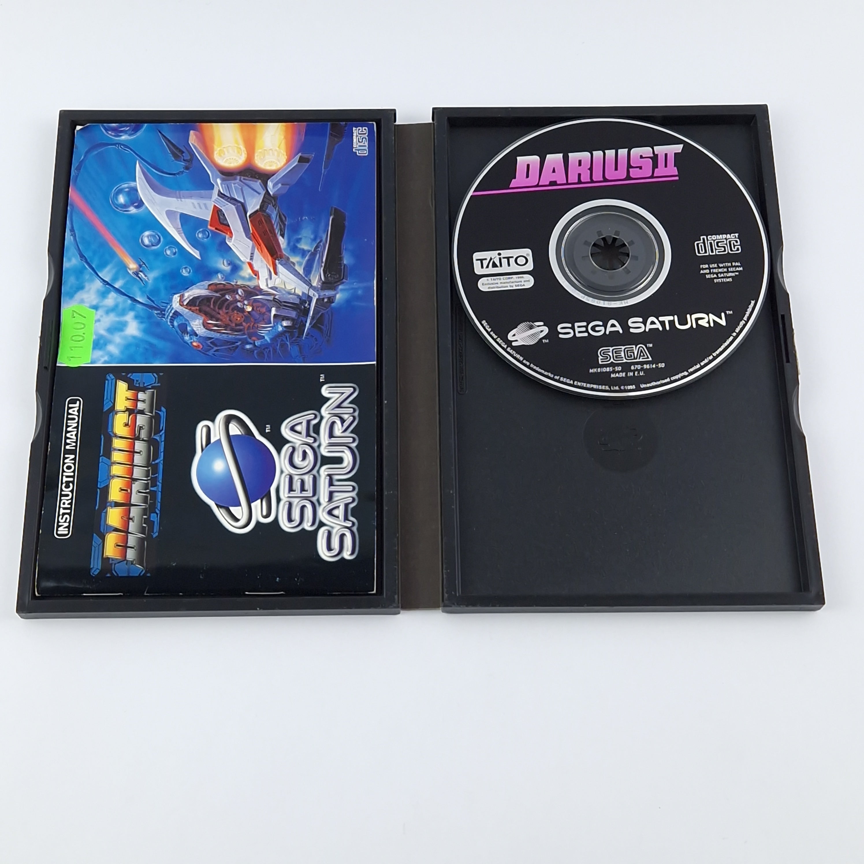 Sega Saturn Spiel – Darius II 2 OVP PAL Anleitung CD