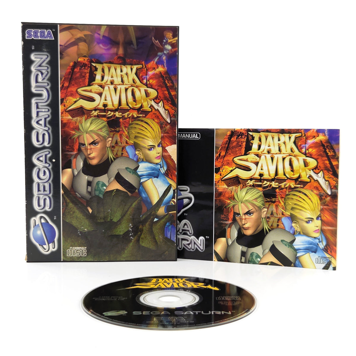 Sega Saturn Spiel Dark Savior OVP PAL