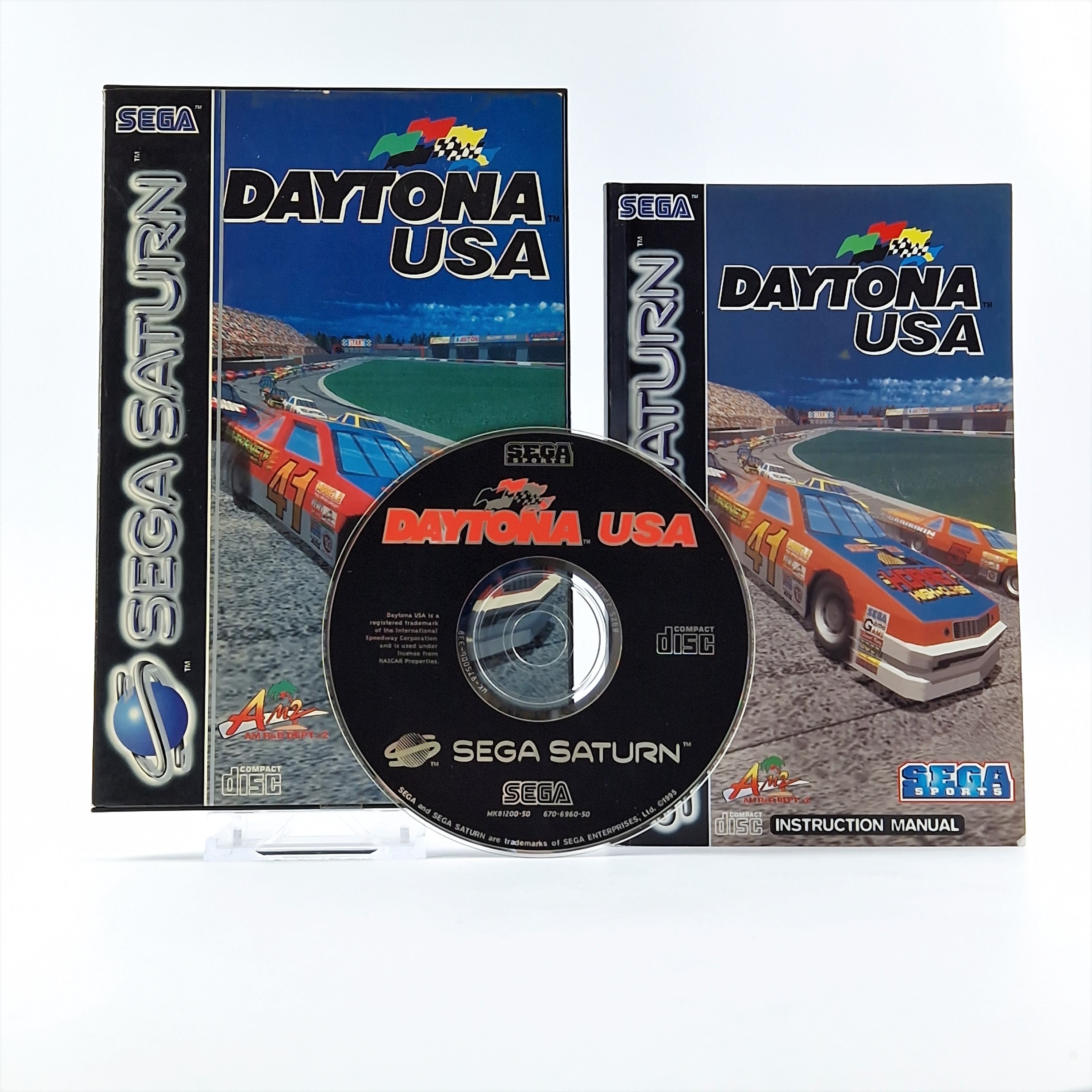 Sega Saturn Spiel – Daytona USA OVP PAL SEGA Sports
