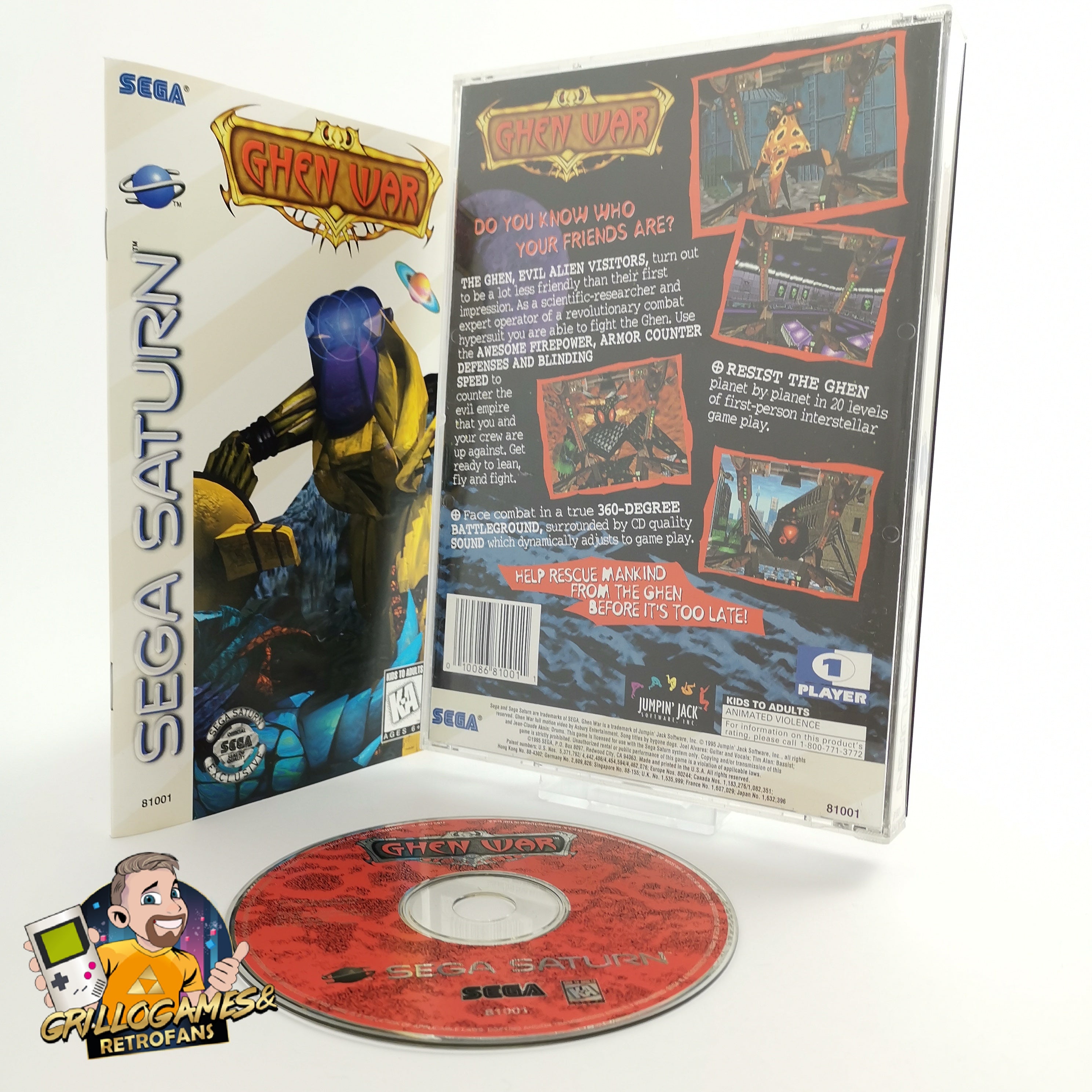 Sega Saturn Spiel – Ghen War NTSC-U/C OVP