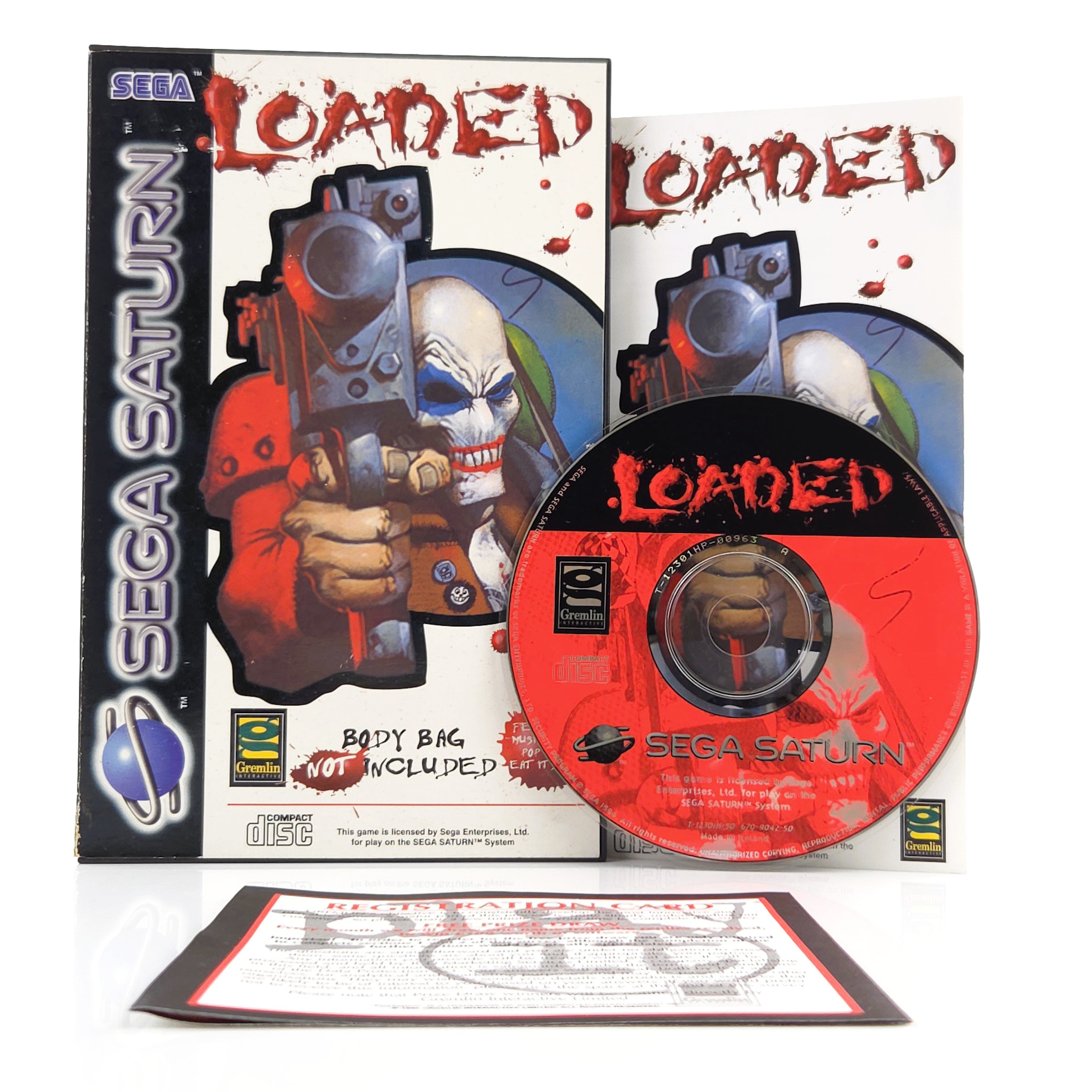 Sega Saturn Spiel Loaded OVP Anleitung CD PAL EUR