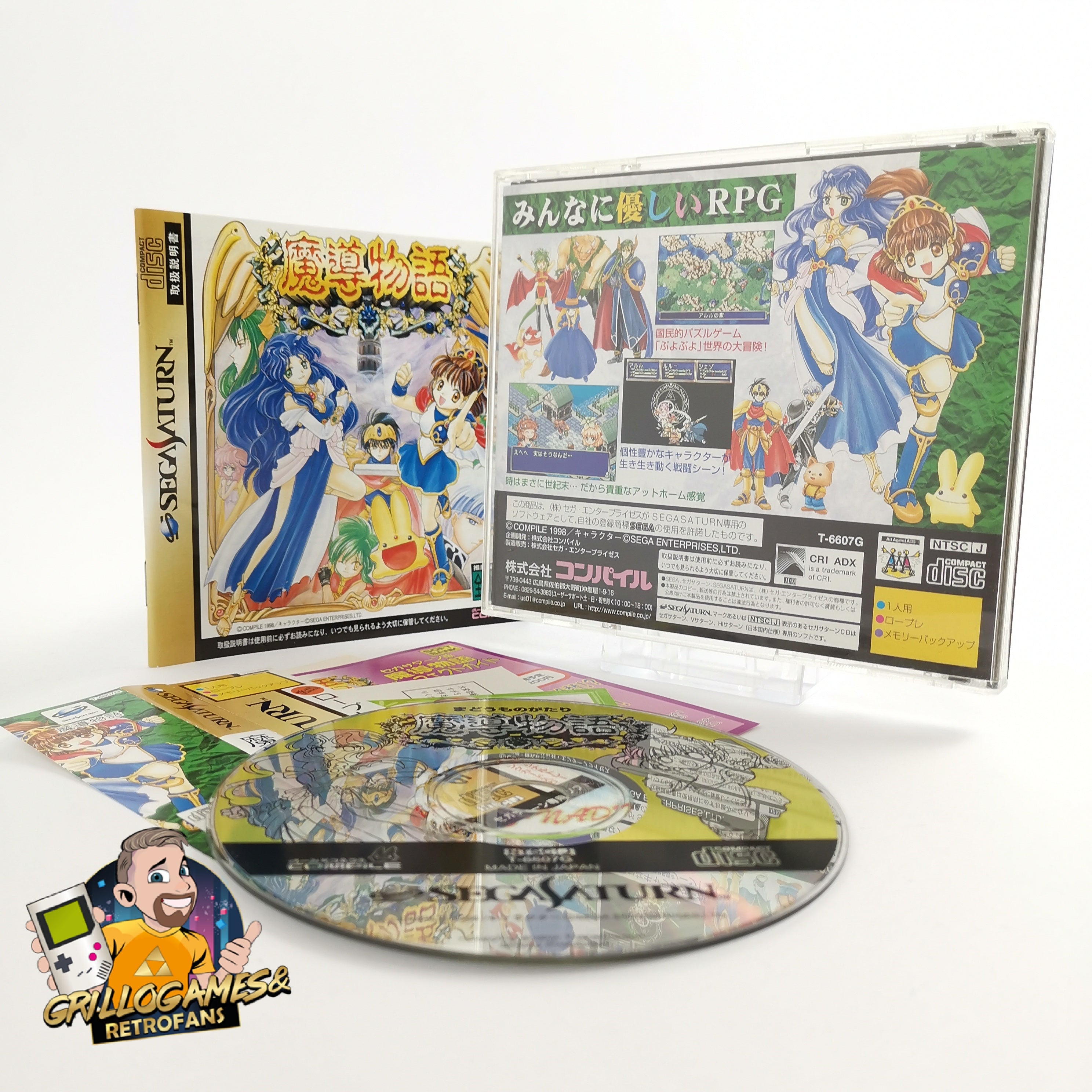 Sega Saturn Spiel – Madou Monogatari NTSC-J OVP