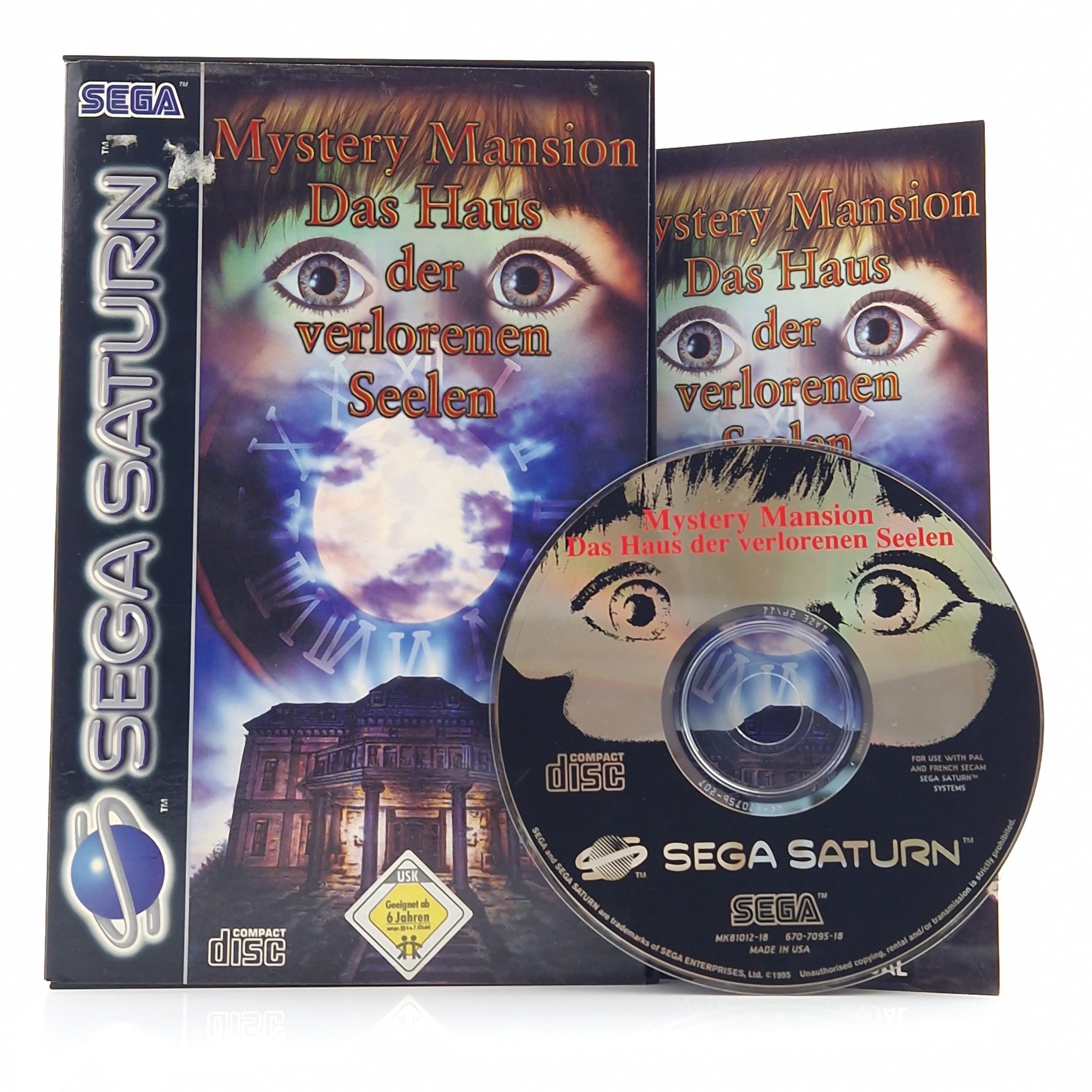 Sega Saturn Spiel – Mystery Mansion Das Haus der verlorenen Seelen OVP
