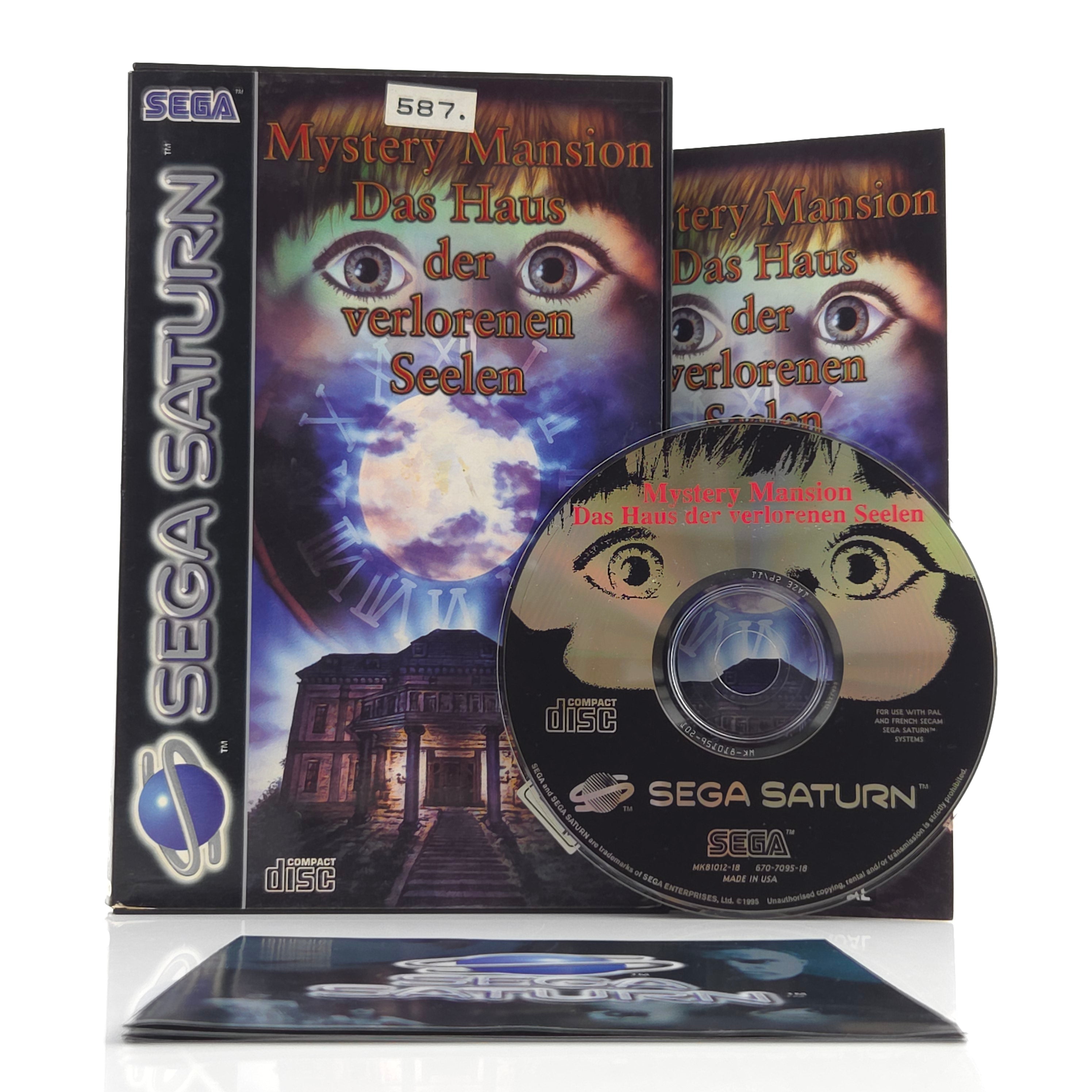 Sega Saturn Spiel Mystery Mansion Haus der Seelen OVP PAL
