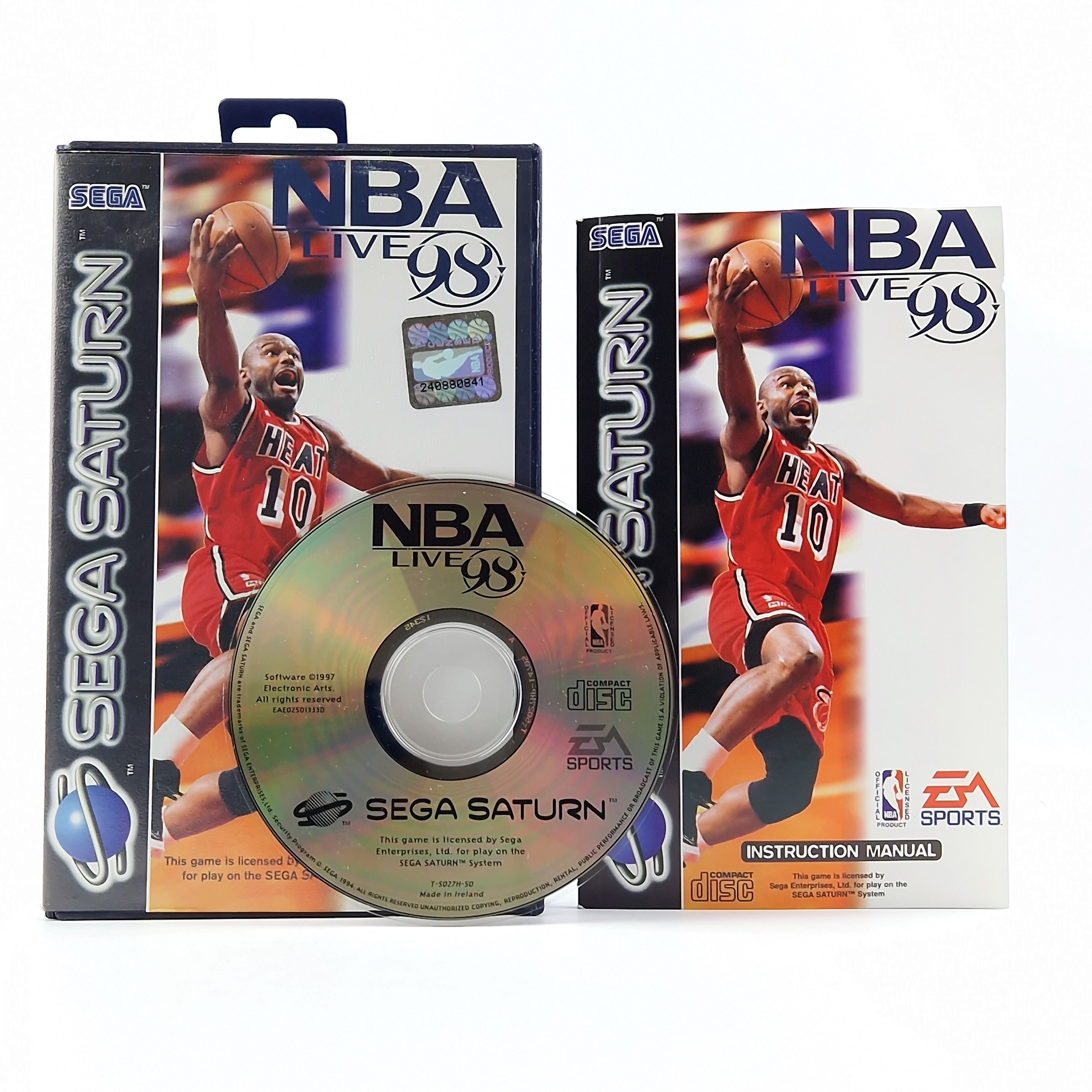 Sega Saturn Spiel – NBA Live 98 OVP PAL Basketball