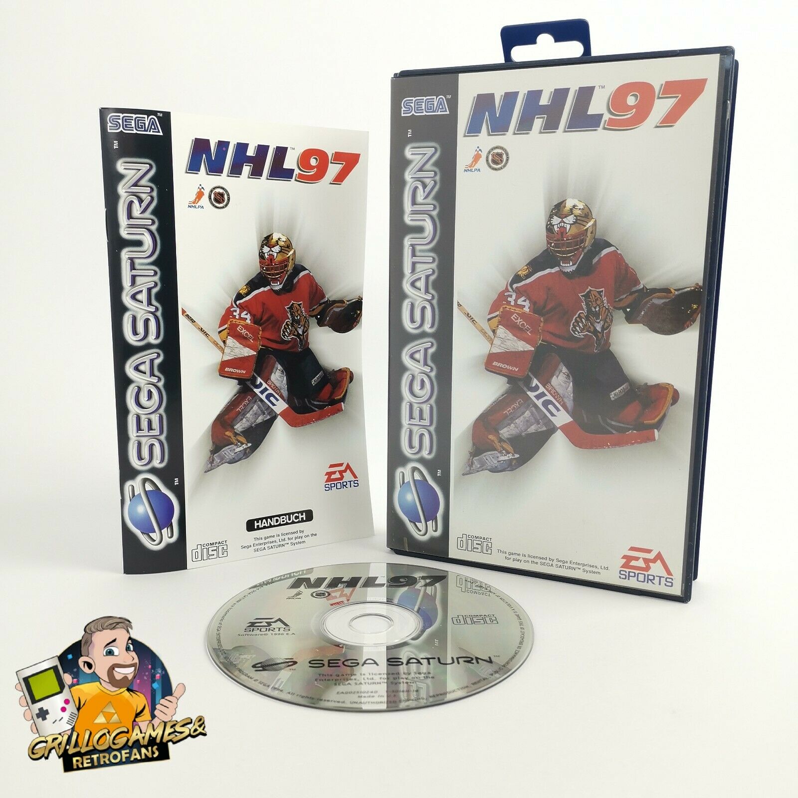 Sega Saturn Spiel – NHL 97 PAL OVP Icehockey EA Sports