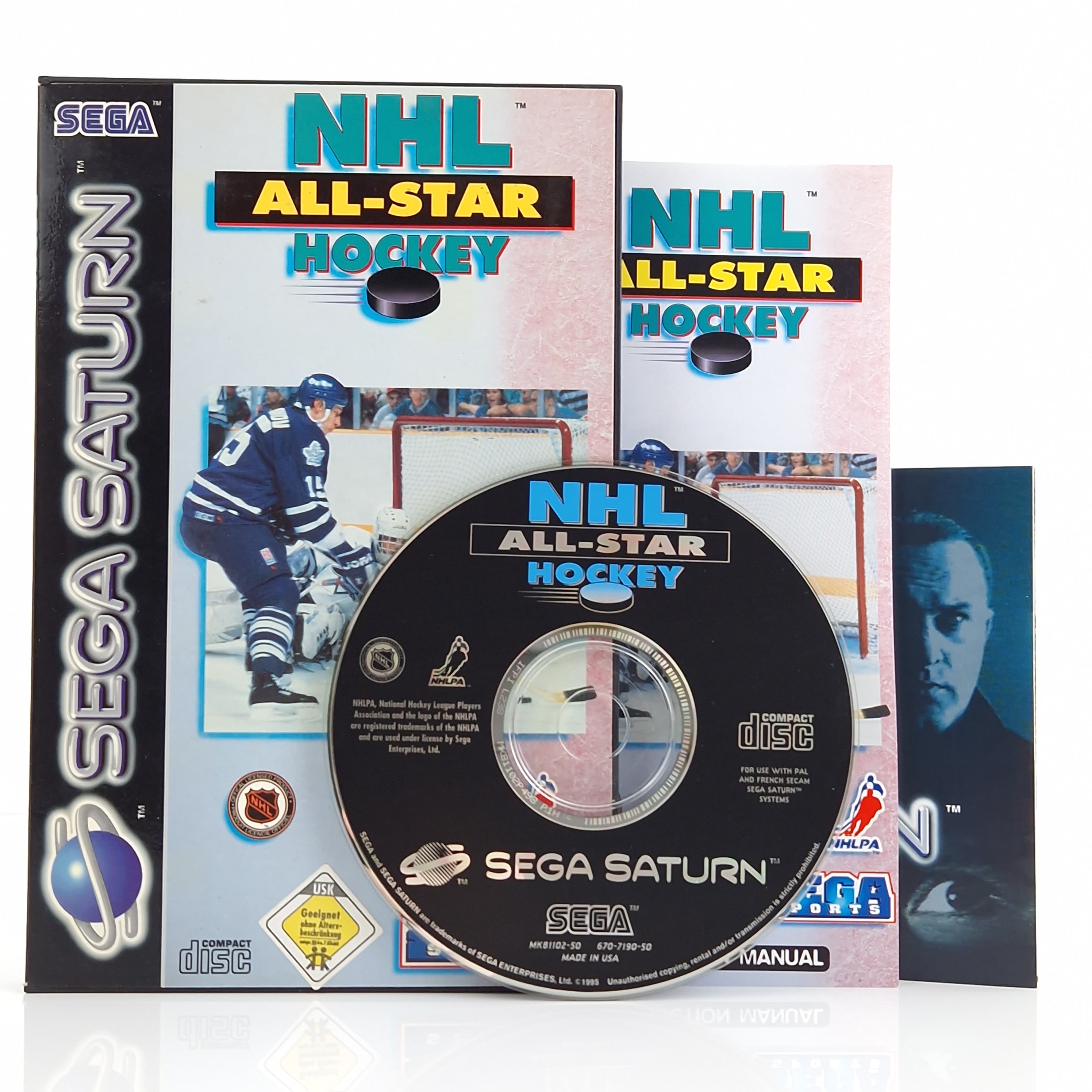 Sega Saturn Spiel – NHL All-Star Hockey OVP PAL