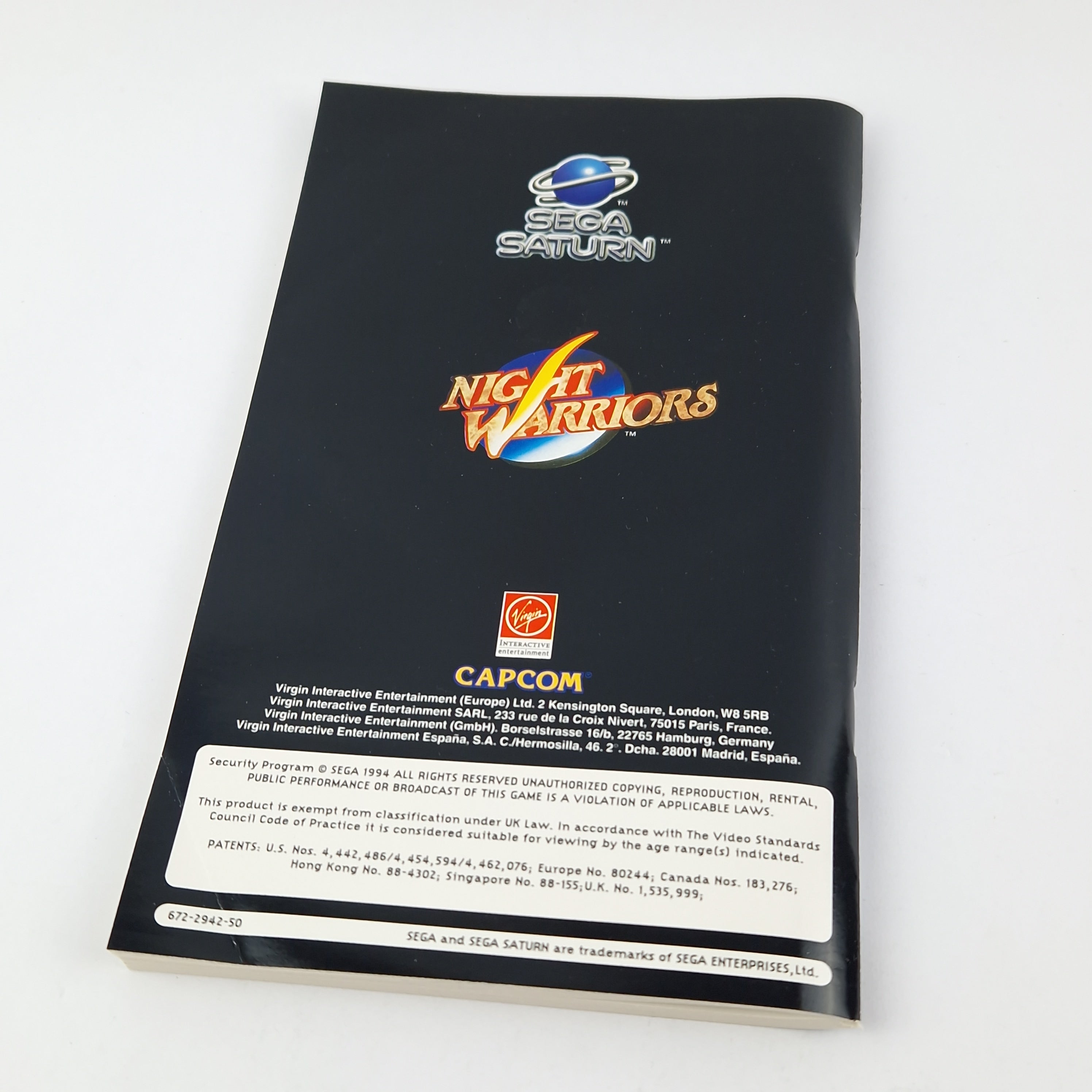 Sega Saturn Spiel – Night Warriors Darkstalkers Revenge PAL