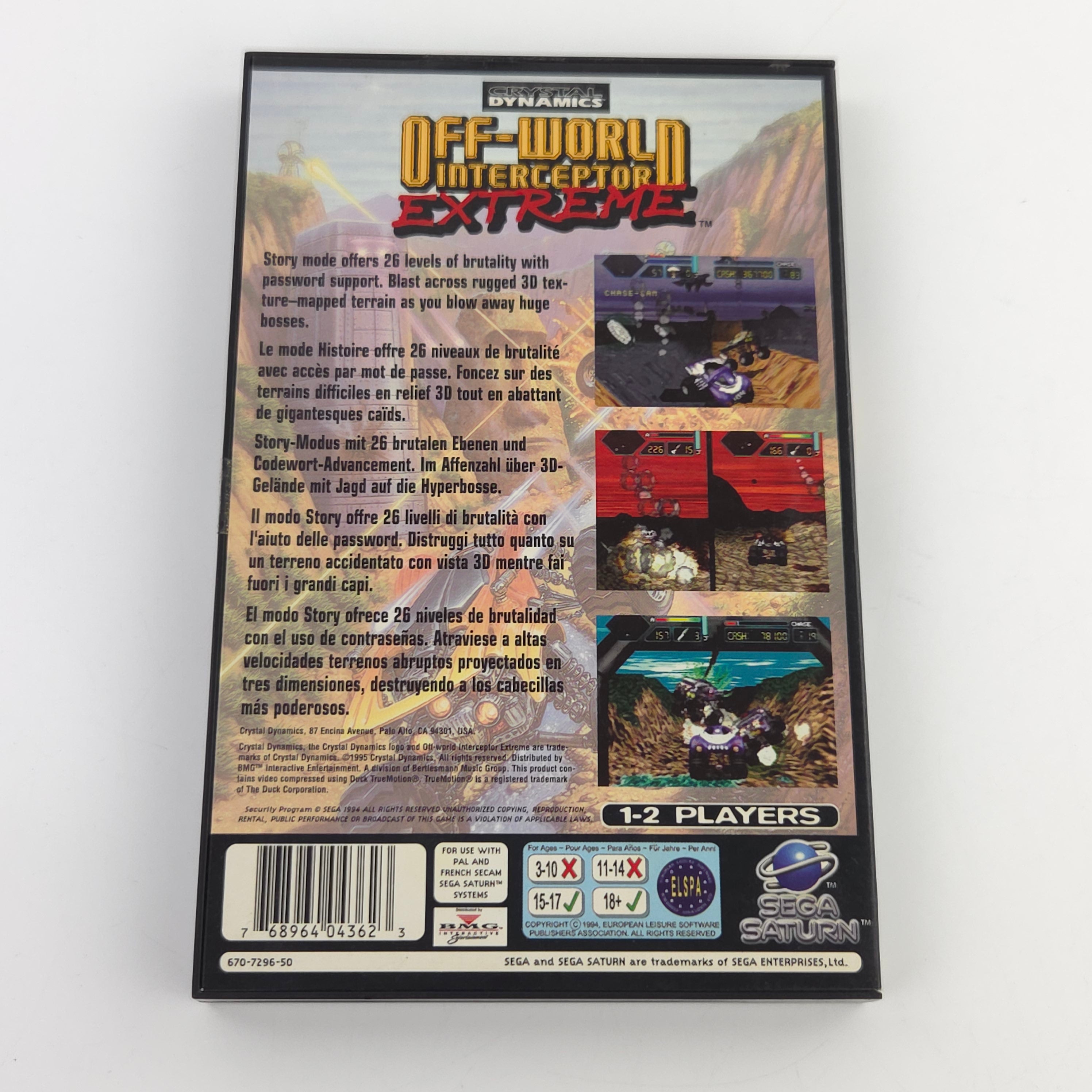 Sega Saturn Spiel Off-World Interceptor Extreme OVP PAL
