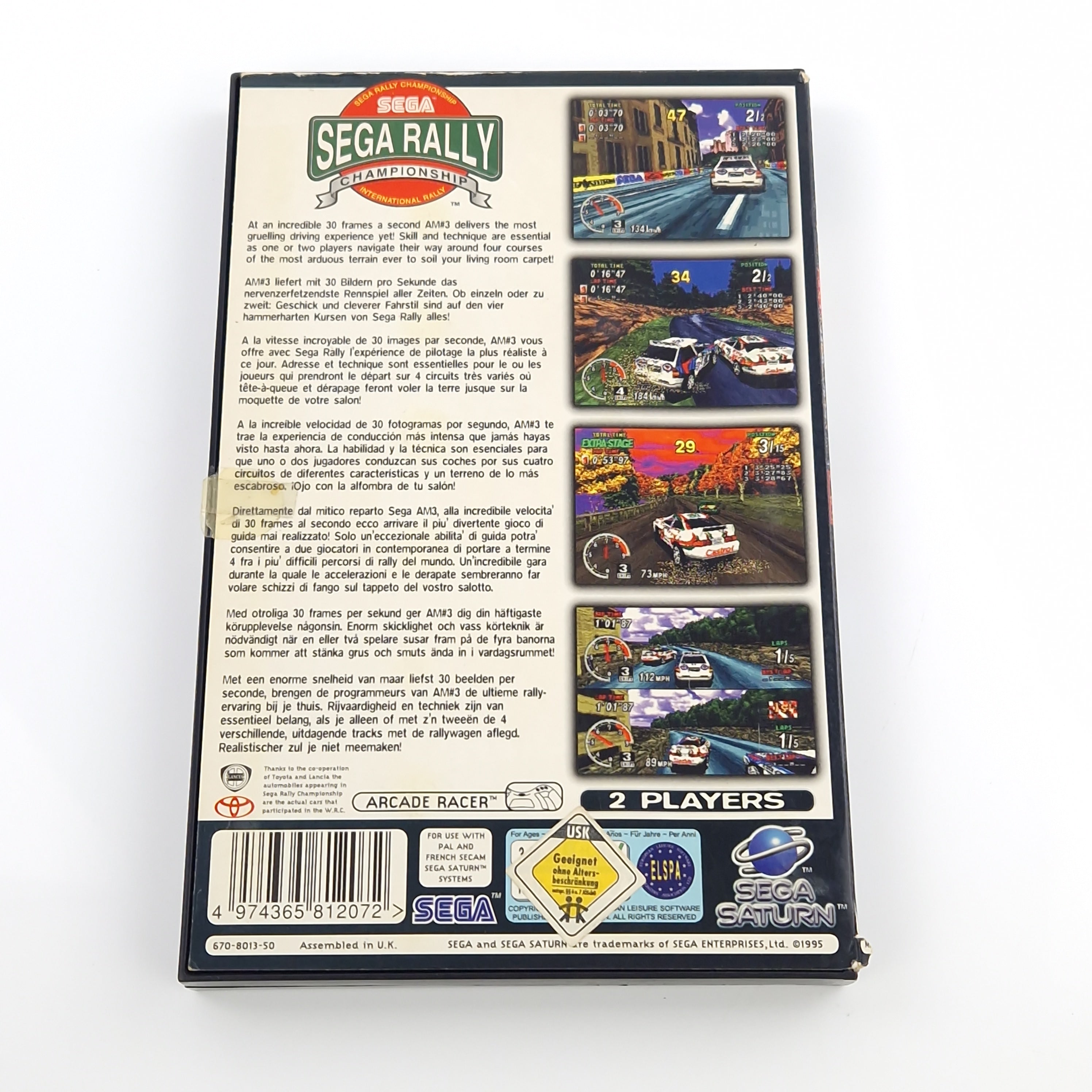 Sega Saturn Spiel – Sega Rally Championship (PAL OVP)