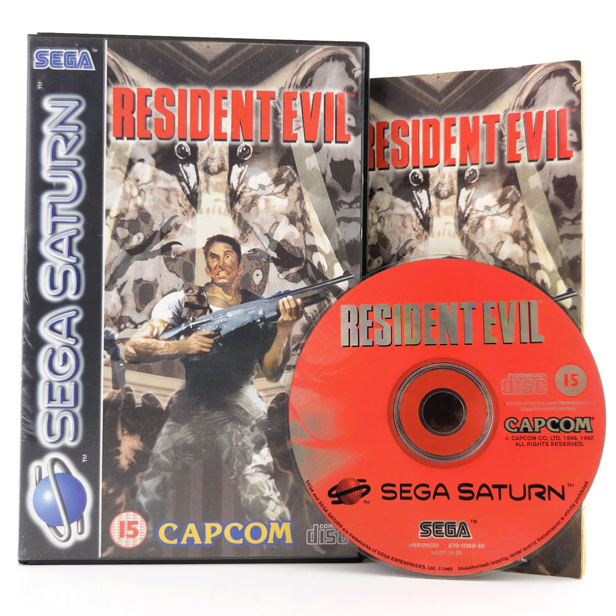 Sega Saturn Spiel Resident Evil OVP