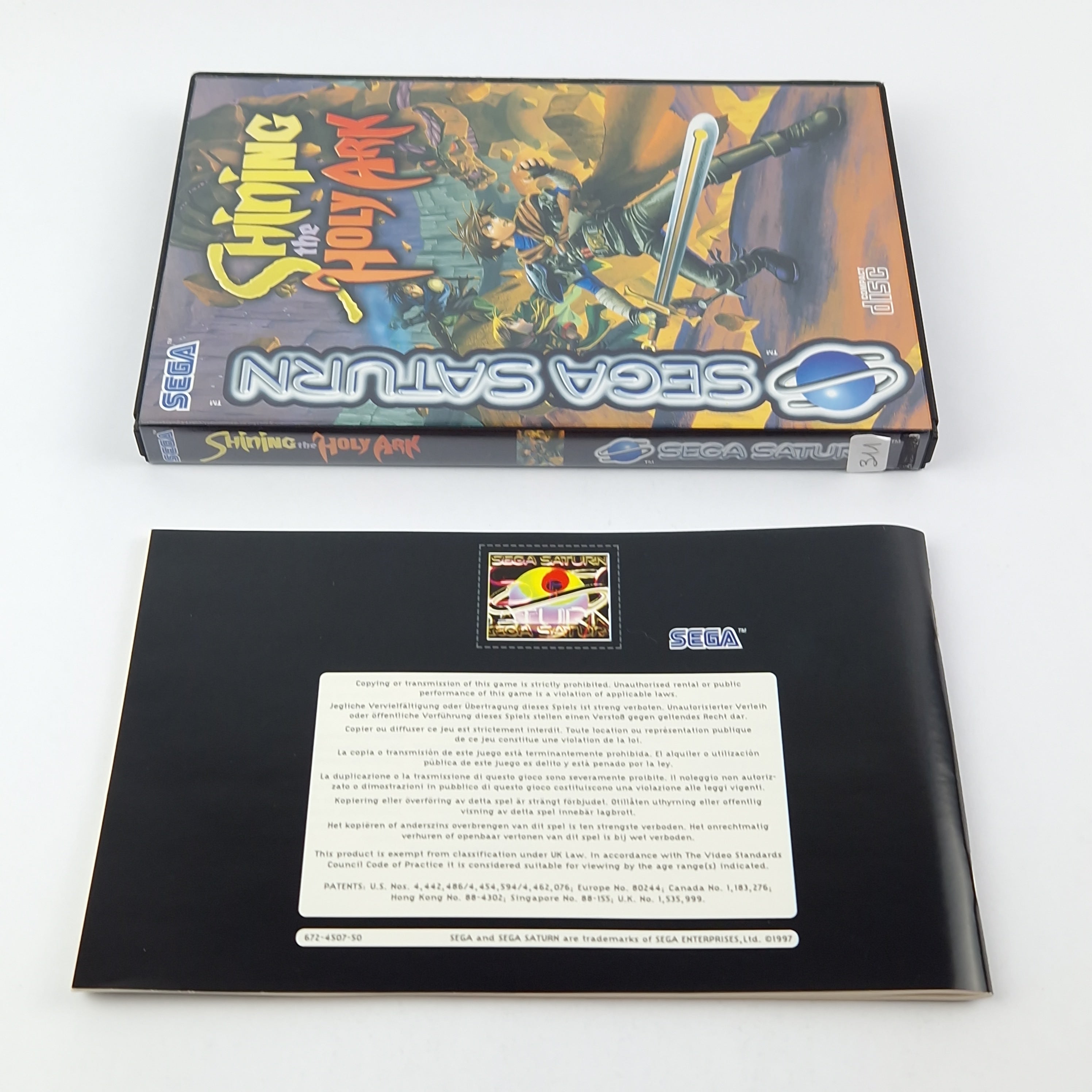 Sega Saturn Spiel – Shining the Holy Ark (PAL OVP CIB)