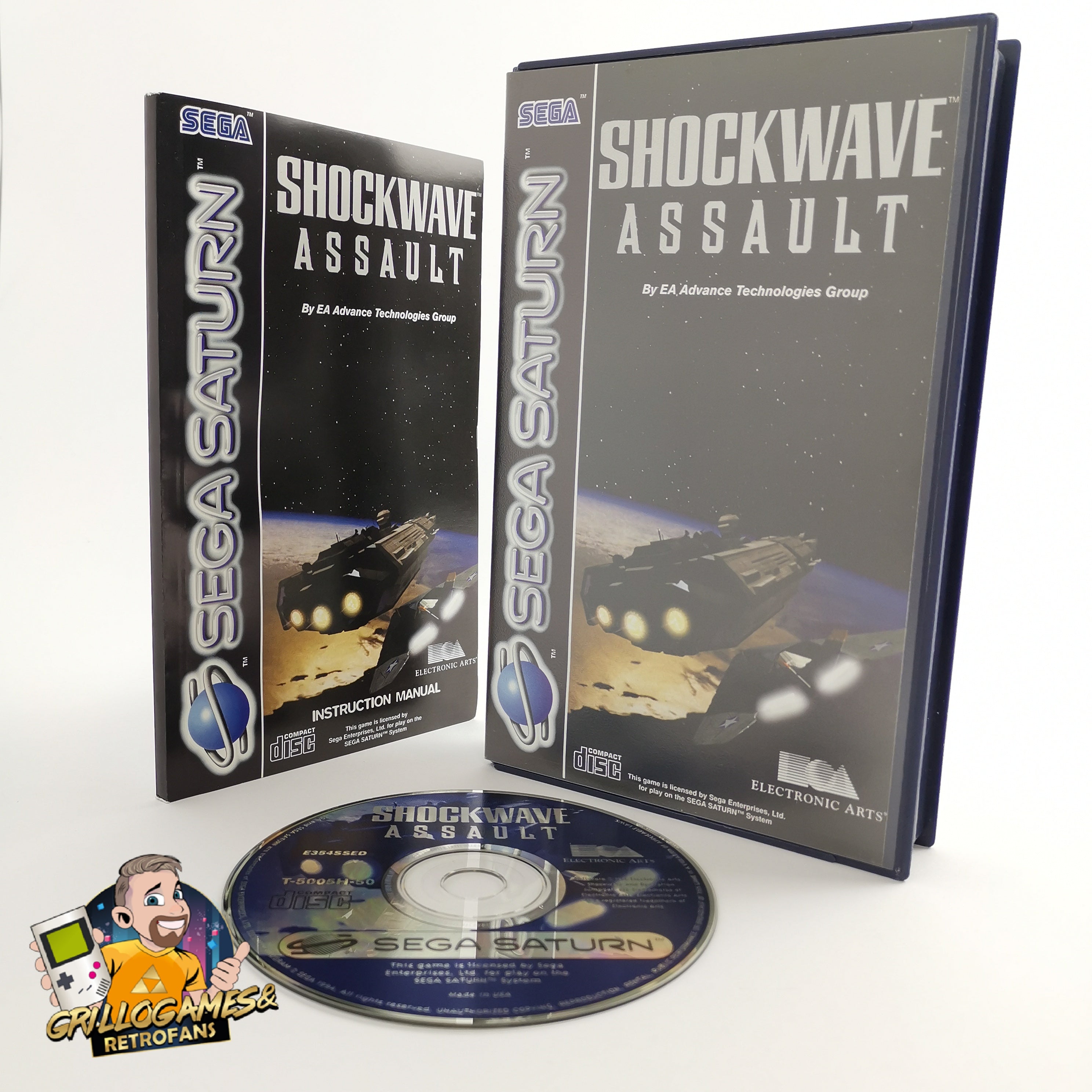 Sega Saturn Spiel – Shockwave Assault (OVP PAL)