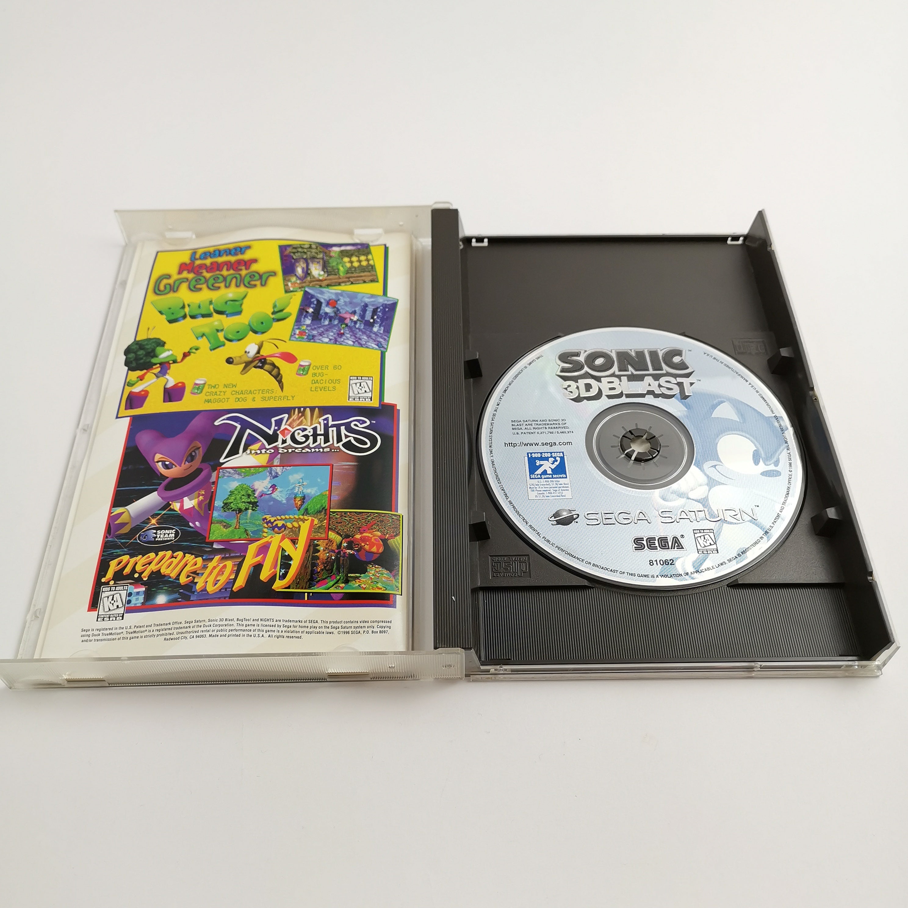 Sega Saturn Spiel – Sonic 3D Blast OVP NTSC-U/C USA