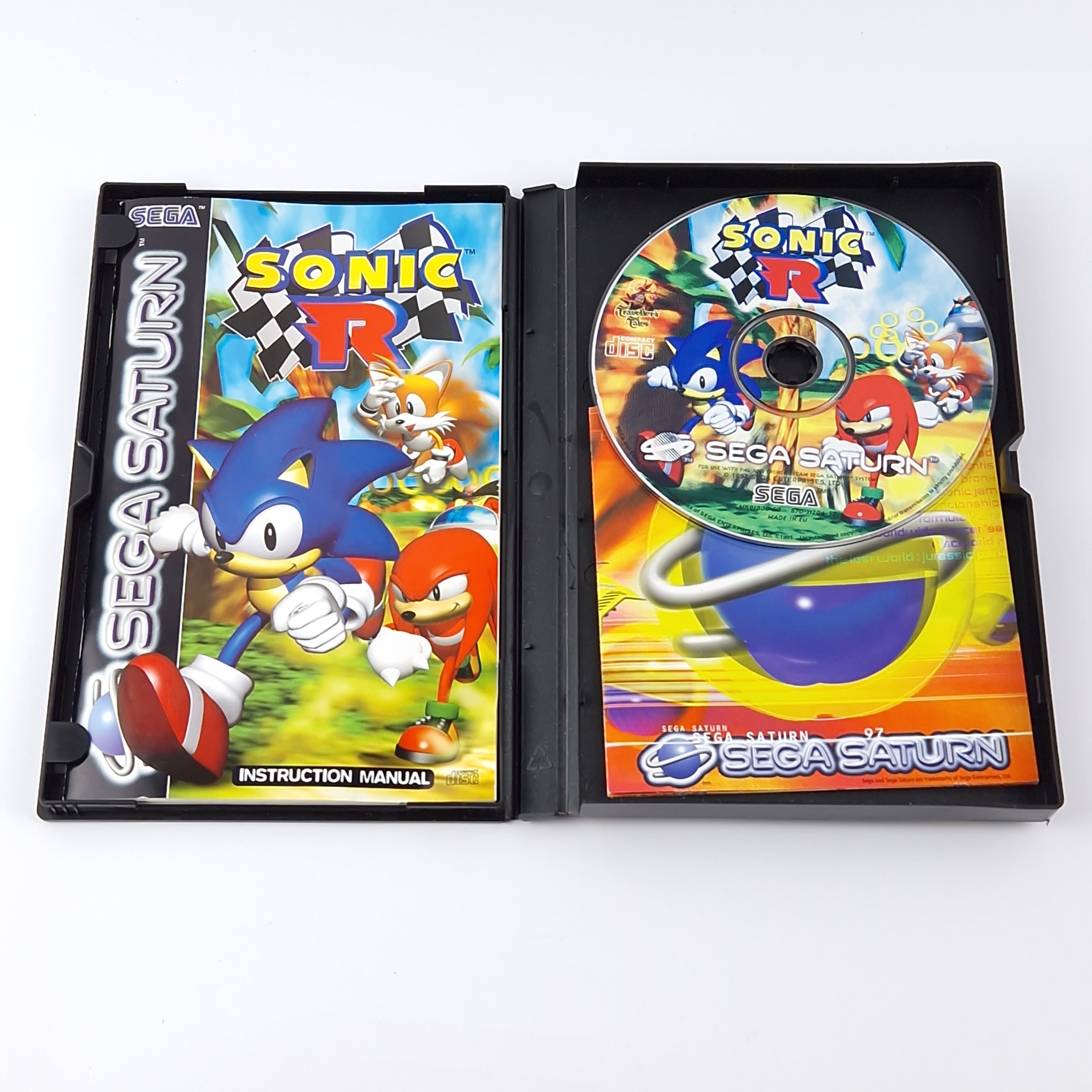 Sega Saturn Spiel: Sonic R - OVP Anleitung CD | Sonic The Hedgehog PAL Game