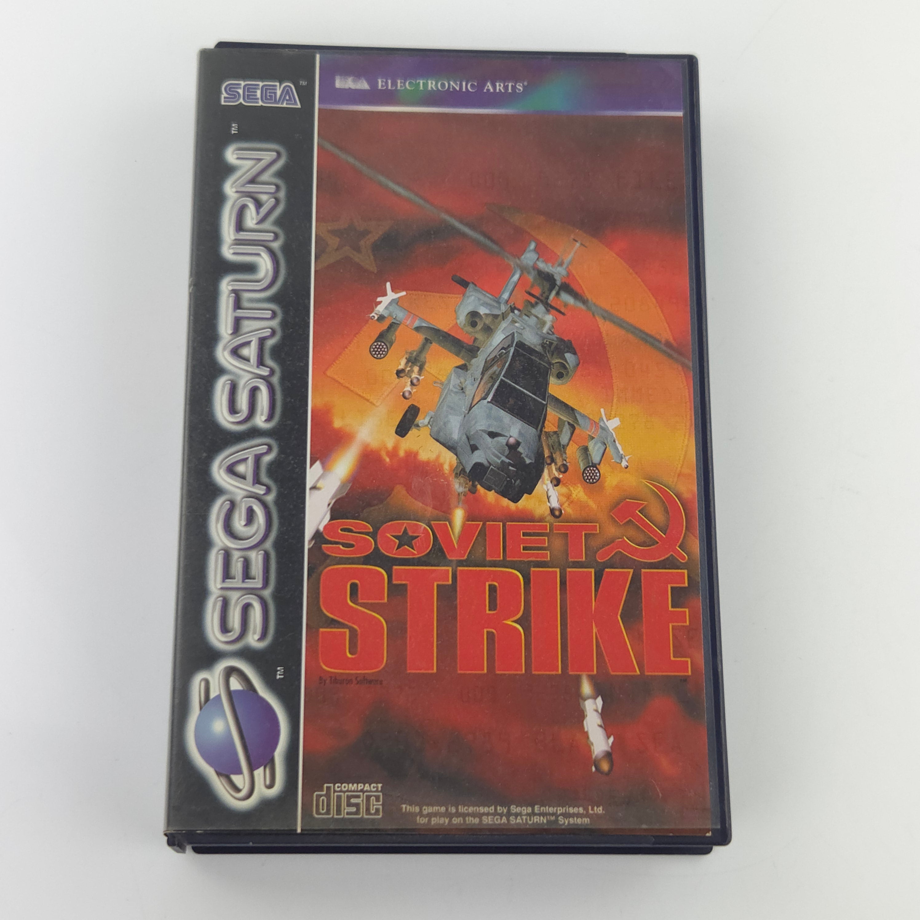 Sega Saturn Spiel Soviet Strike OVP PAL Electronic Arts