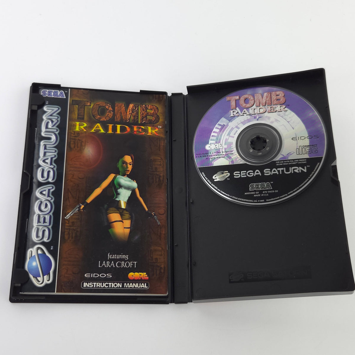 Sega Saturn Spiel Tomb Raider OVP PAL